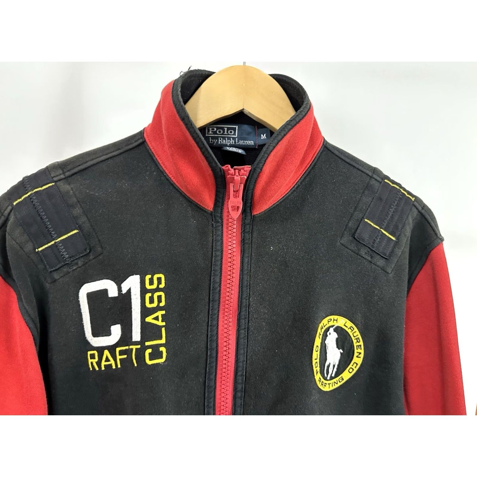 Polo Ralph Lauren VTG 90s Polo Ralph Lauren Jacket M Red Cotton Polo Ralph Lauren Rafting Guide C1 Class Full Zip Military Jacket Mens Size US M / EU 48-50 / 2 - 5 Thumbnail
