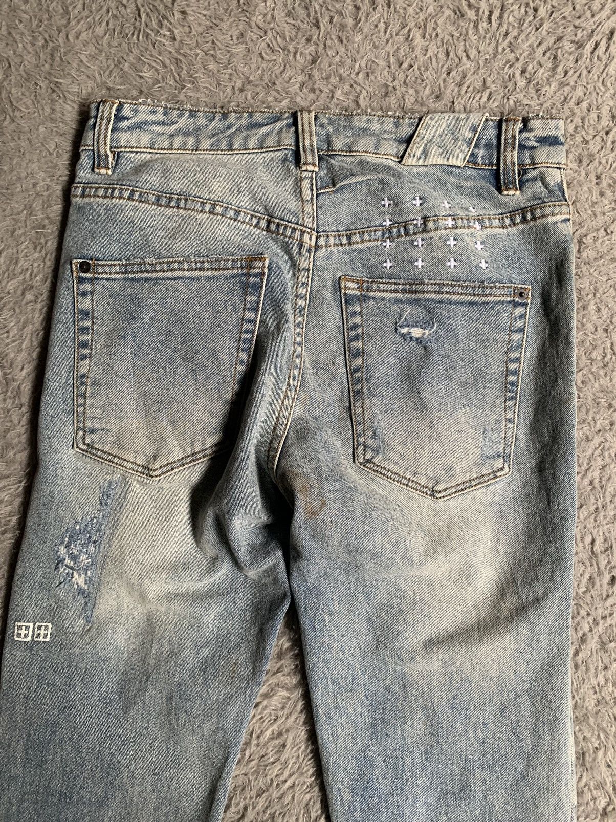 Ksubi Ksubi Blue Chitch Chop Slice N Dice Jeans ripped distressed Size US 28 / EU 44 - 10 Thumbnail