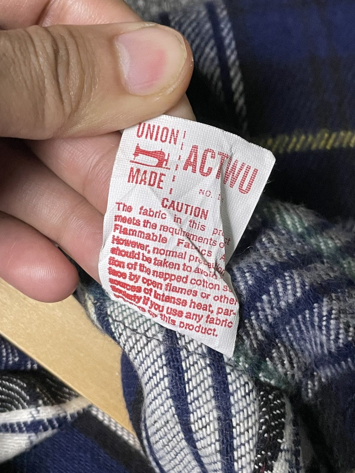 FiveBrother × Vintage Five Brother Brand Wool Flannel Button Up (58) Size US L / EU 52-54 / 3 - 8 Thumbnail