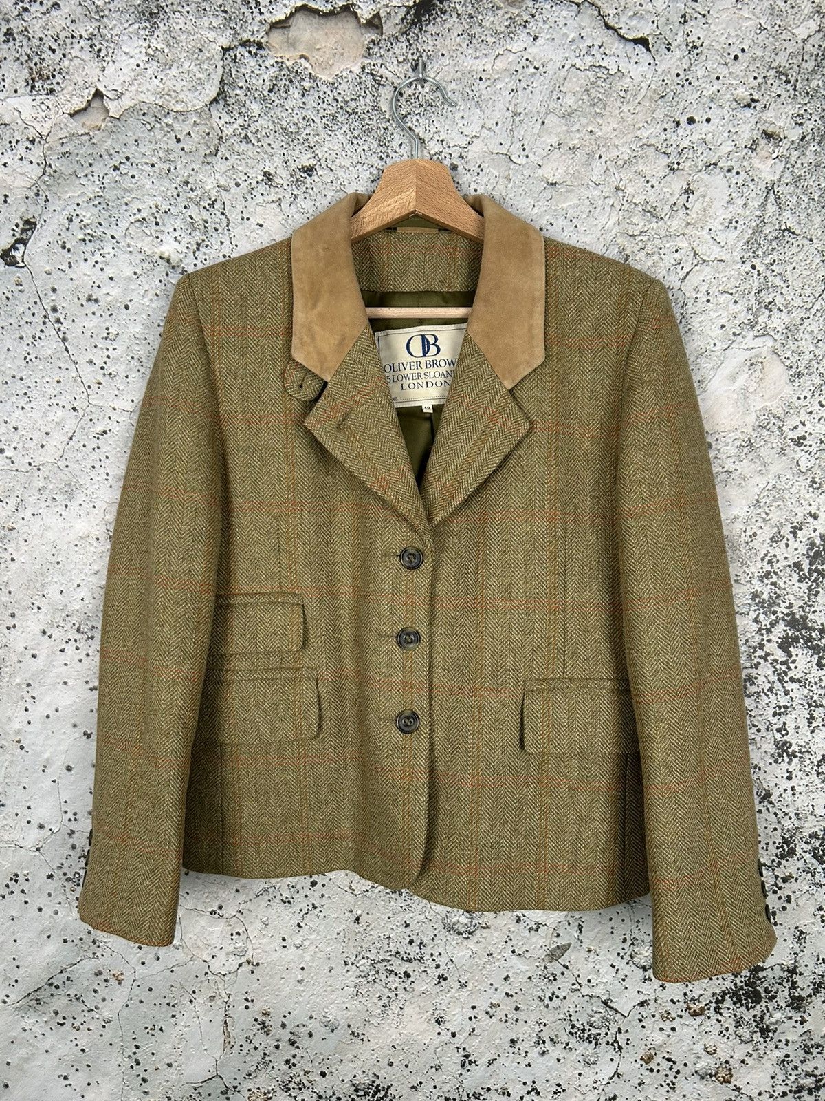 Vintage Oliver Brown London Wool Blazer Avant Garde Designer Vintage Size M / US 6-8 / IT 42-44 - 1 Thumbnail