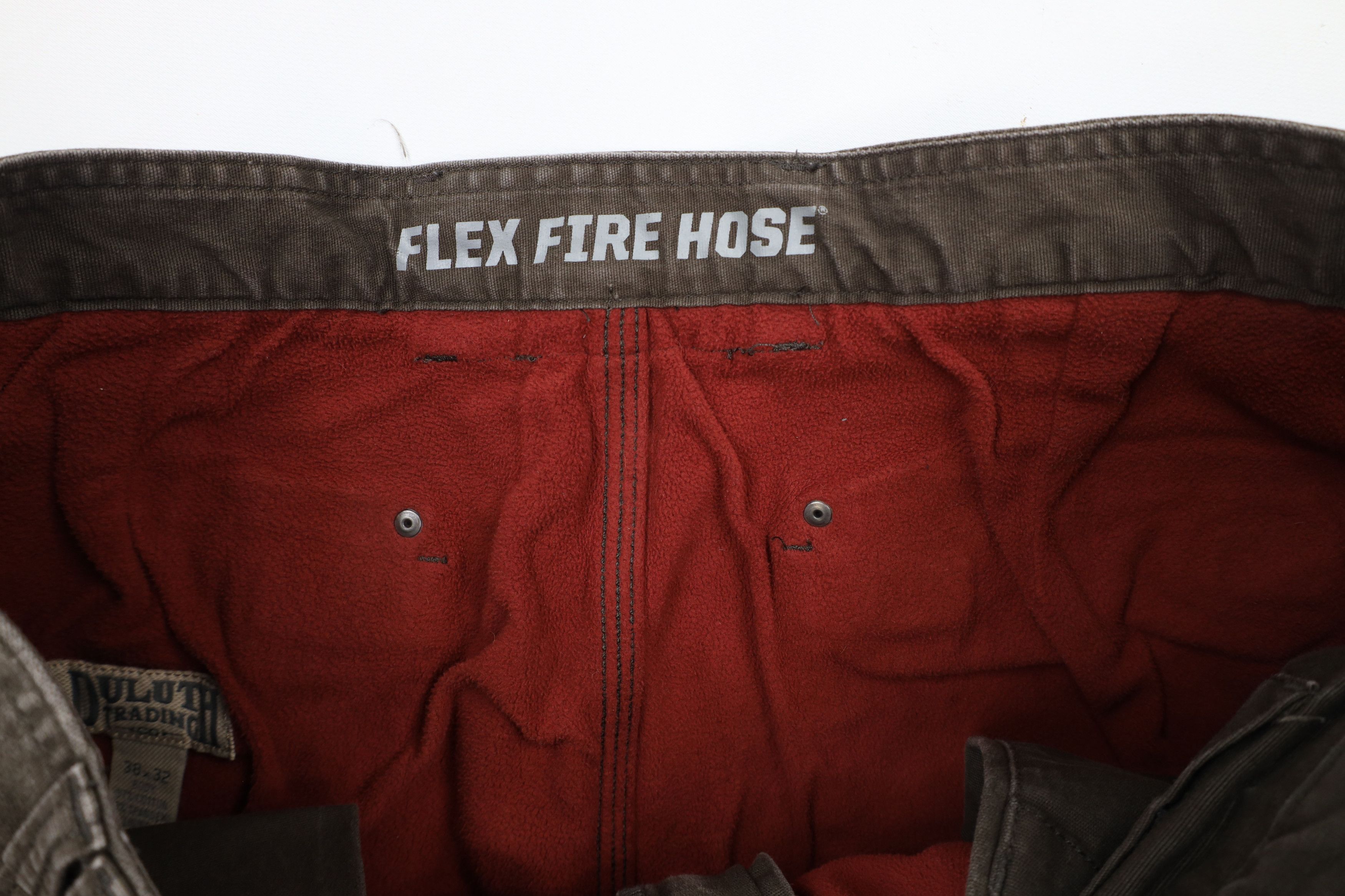 Duluth Trading Company × Vintage Duluth Trading Co Lined Flex Fire Hose Cargo Pants Brown Size US 38 / EU 54 - 7 Thumbnail