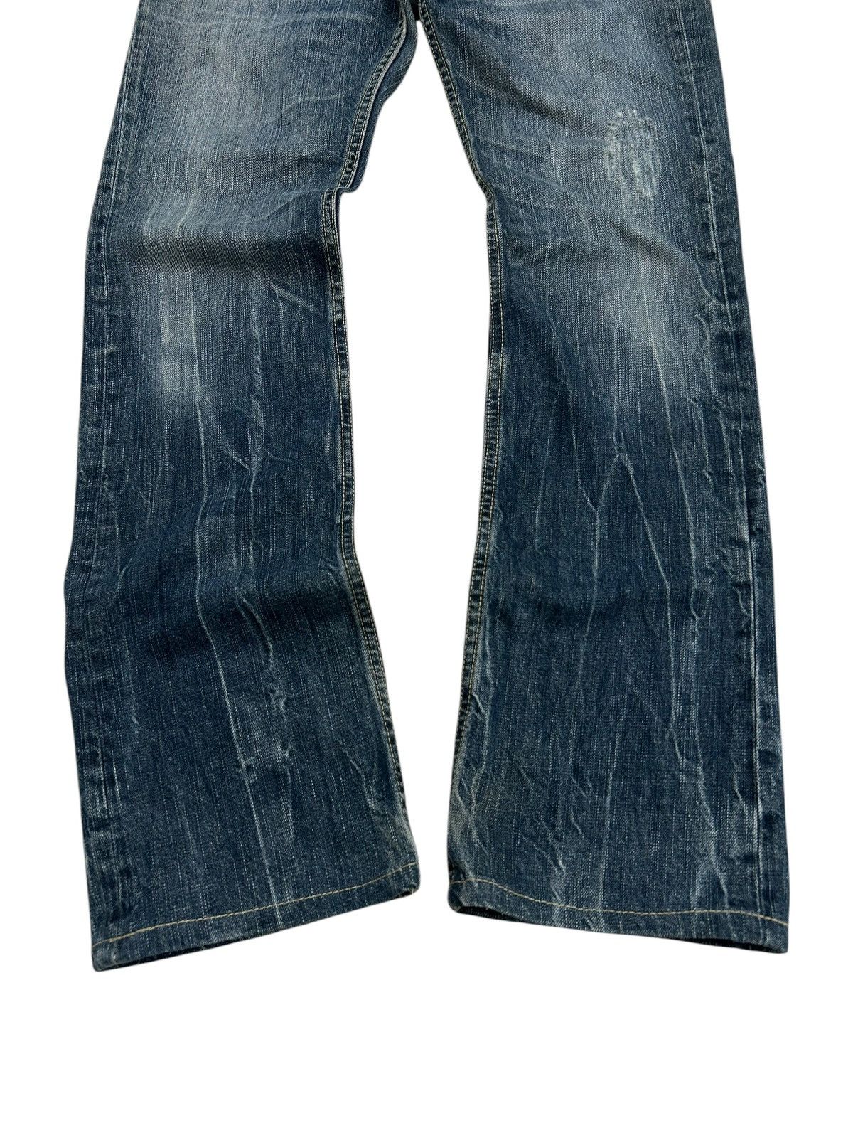 Japanese Brand × Tornado Mart Winger Japan Patch Embellishments Blue Way Distressed Jean Size US 31 - 4 Thumbnail