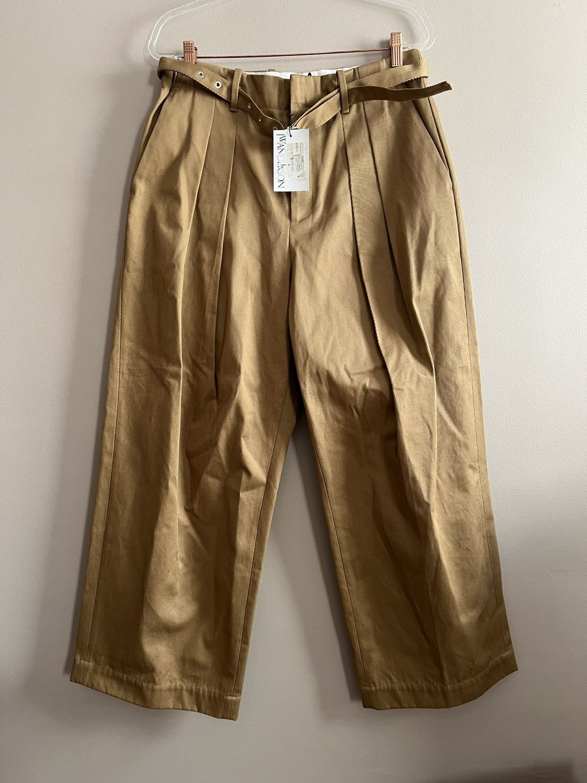 JW Anderson JW Anderson Calvary Twill Front Pleat Trousers Size US 40 / EU 56 - 4 Thumbnail