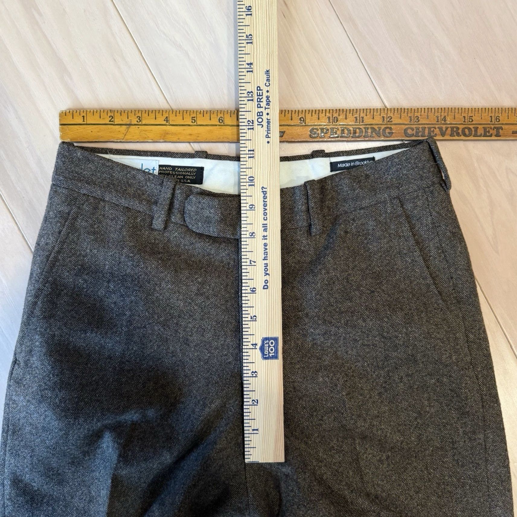 Epaulet VINTAGE Epaulet Wool Pants 27 Brown Made in USA Brooklyn NYC Dress Minimalist Size US 27 - 6 Thumbnail