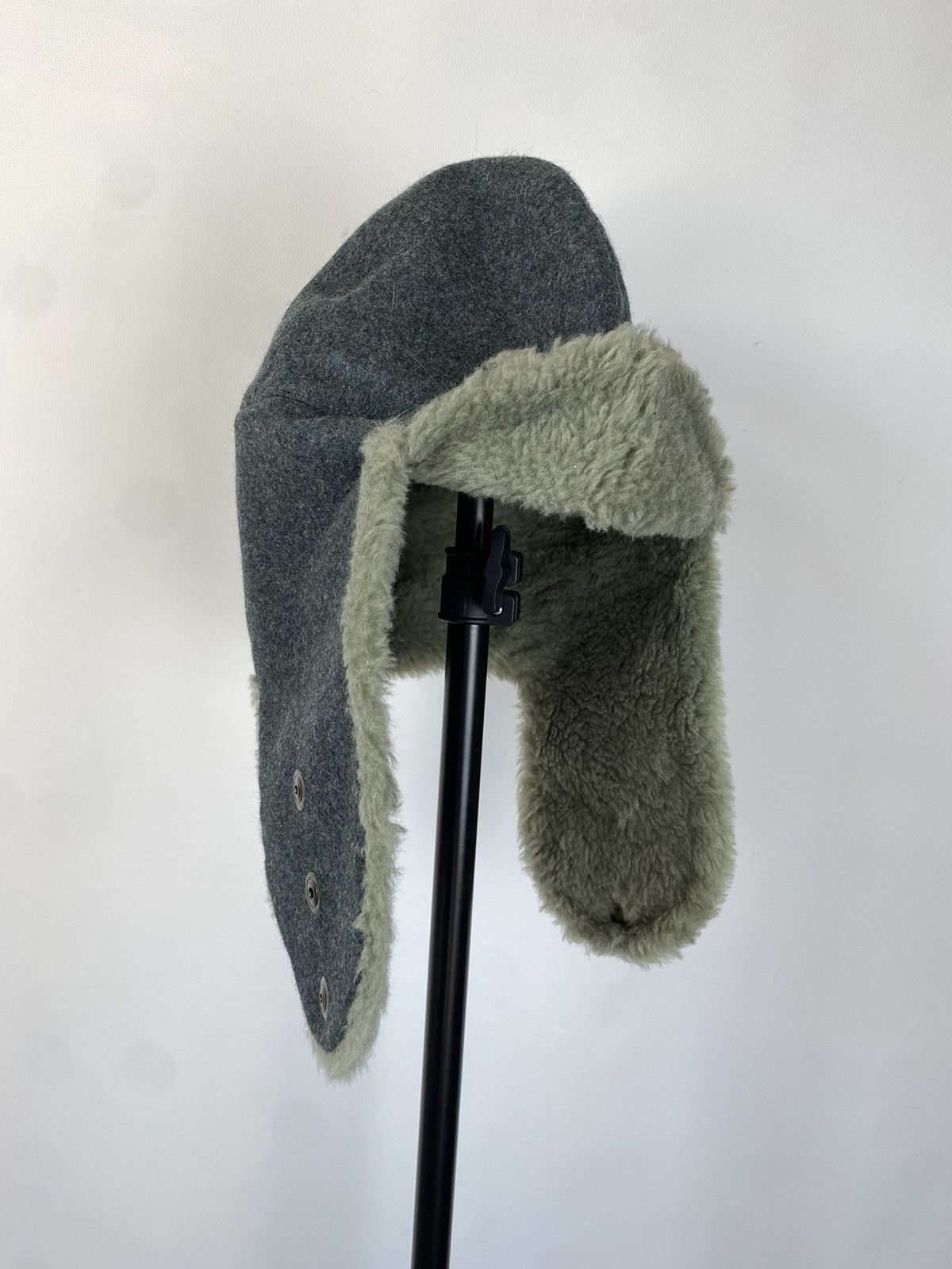 Japanese Brand × Vintage Y2K HYPE Army FUZZY MOHAIRE AVIATOR USSR USHANKA HAT bubble Size ONE SIZE - 1 Thumbnail