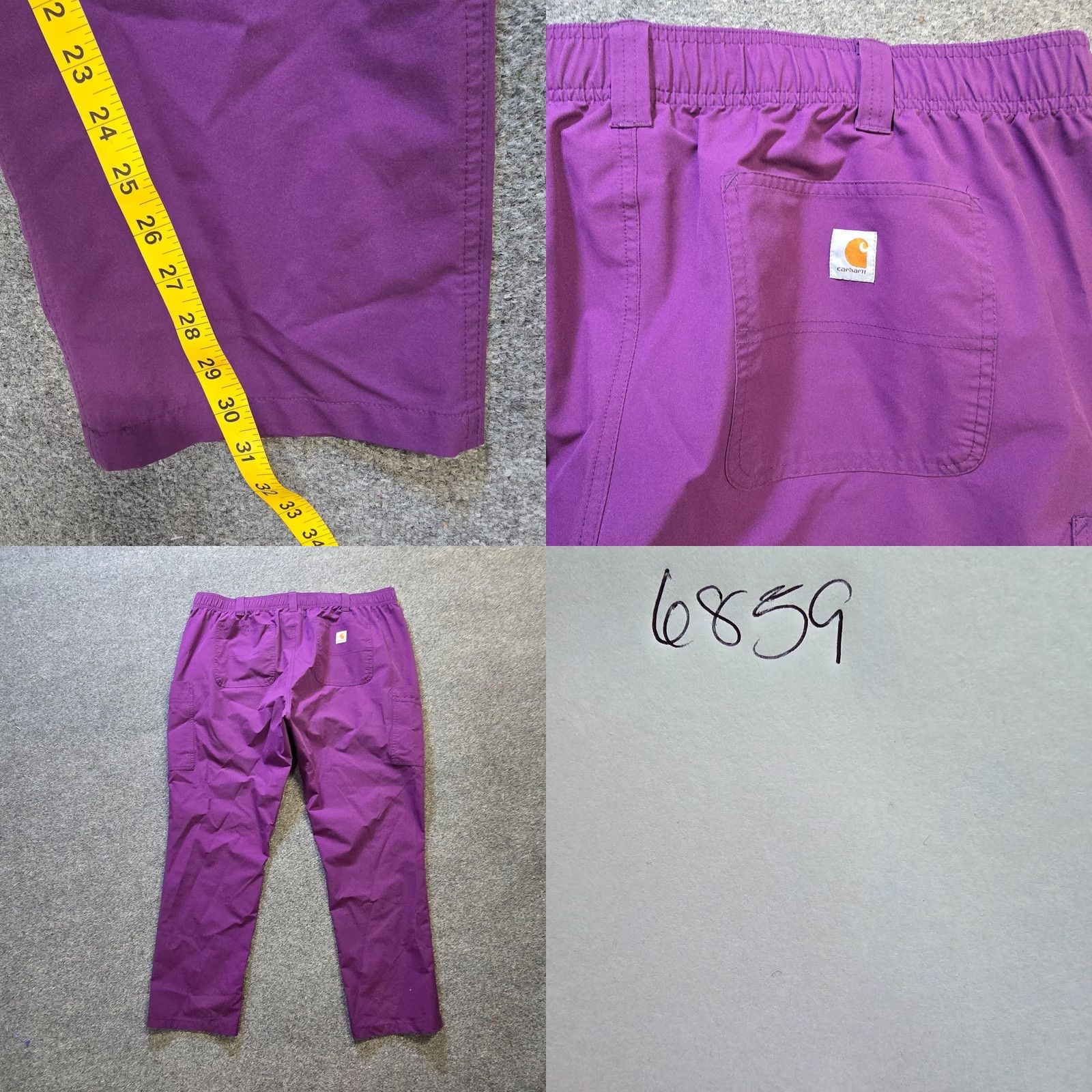 Carhartt Carhartt Pants Women 2XL Purple Force Essentials Cargo Scrubs Medical Nurse Size 40" / US 18 - 8 Thumbnail