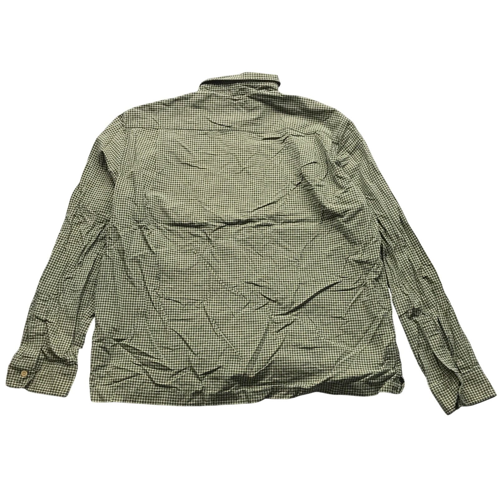 Abercrombie & Fitch VTG Abercrombie & Fitch Green Grid Button Up Shirt Mens XL Size US XL / EU 56 / 4 - 4 Thumbnail