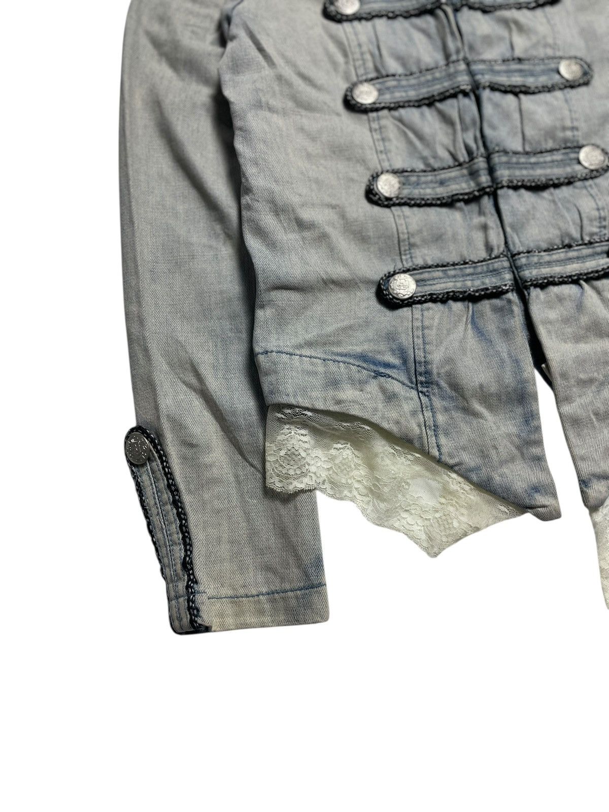 Japanese Brand 2000’s Drcws - Napoleon Wash Denim Jacket Size S / US 4 / IT 40 - 5 Thumbnail