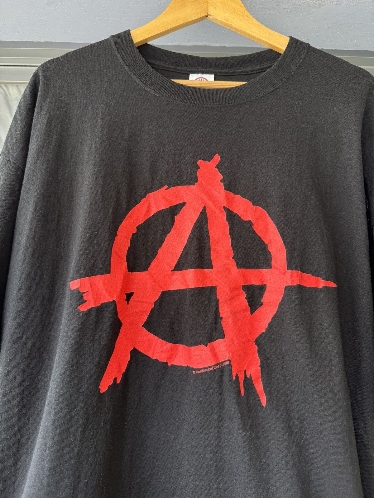 Vintage Vintage 00’s Anarchy t shirt Size US XXL / EU 58 / 5 - 2 Thumbnail