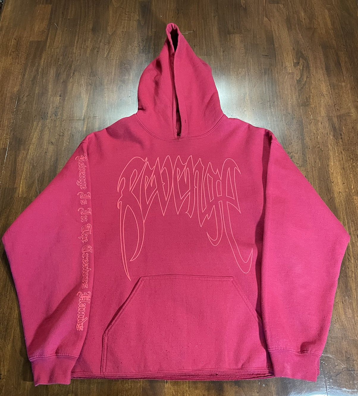 Revenge Revenge x XXXTENTACION Maroon Outline Kill Hoodie Size US L / EU 52-54 / 3 - 3 Thumbnail