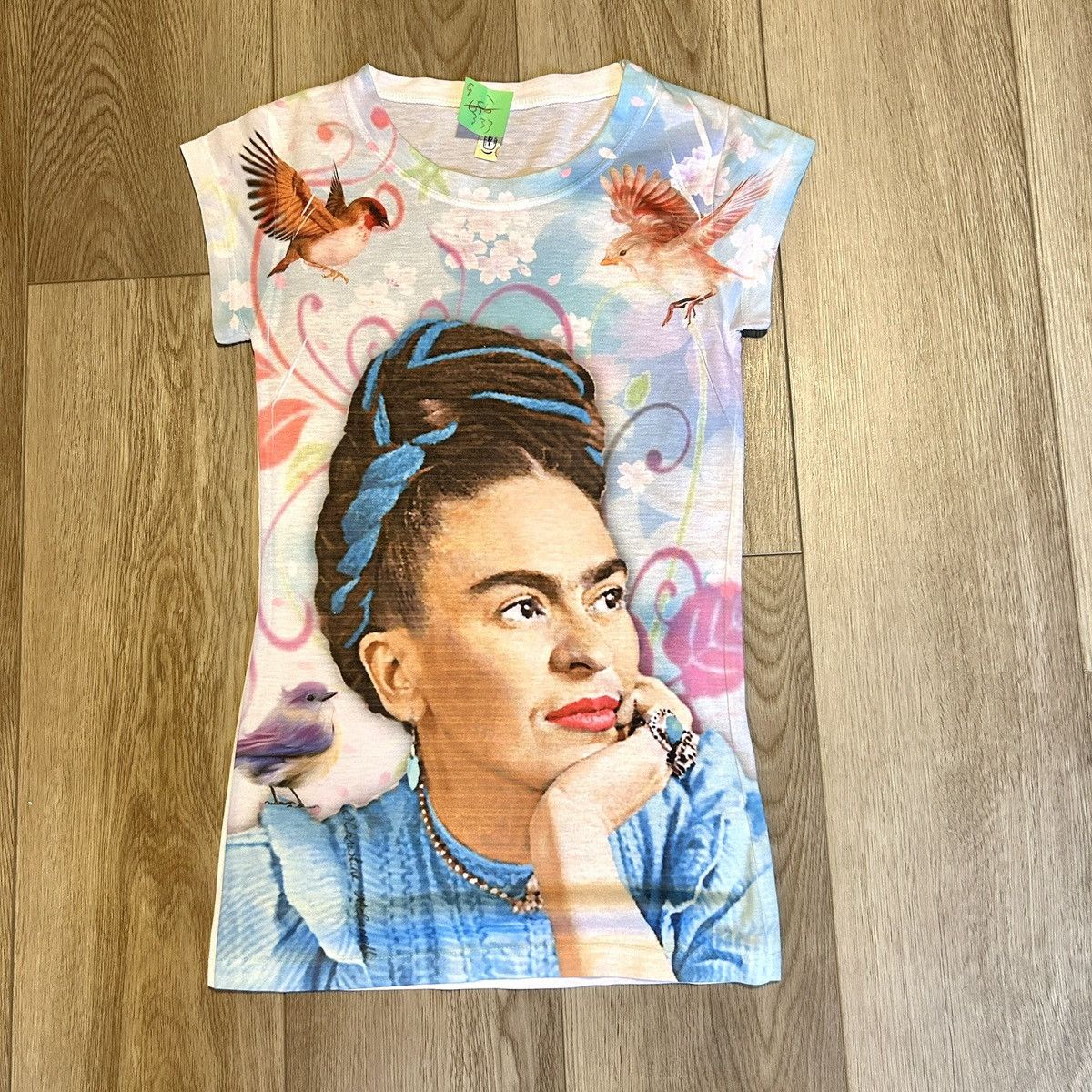 Other Frida Kahlo Blue & White Graphic Cotton Tee (Mexico) Size XS / US 0-2 / IT 36-38 - 1 Thumbnail