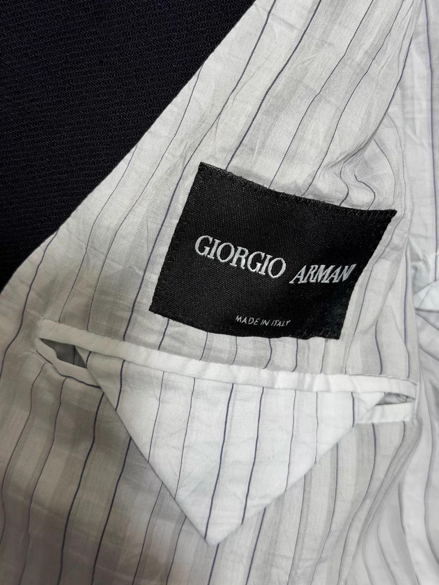 Giorgio Armani Blue Double-Breasted Blazer Size US XXS / EU 40 - 7 Thumbnail