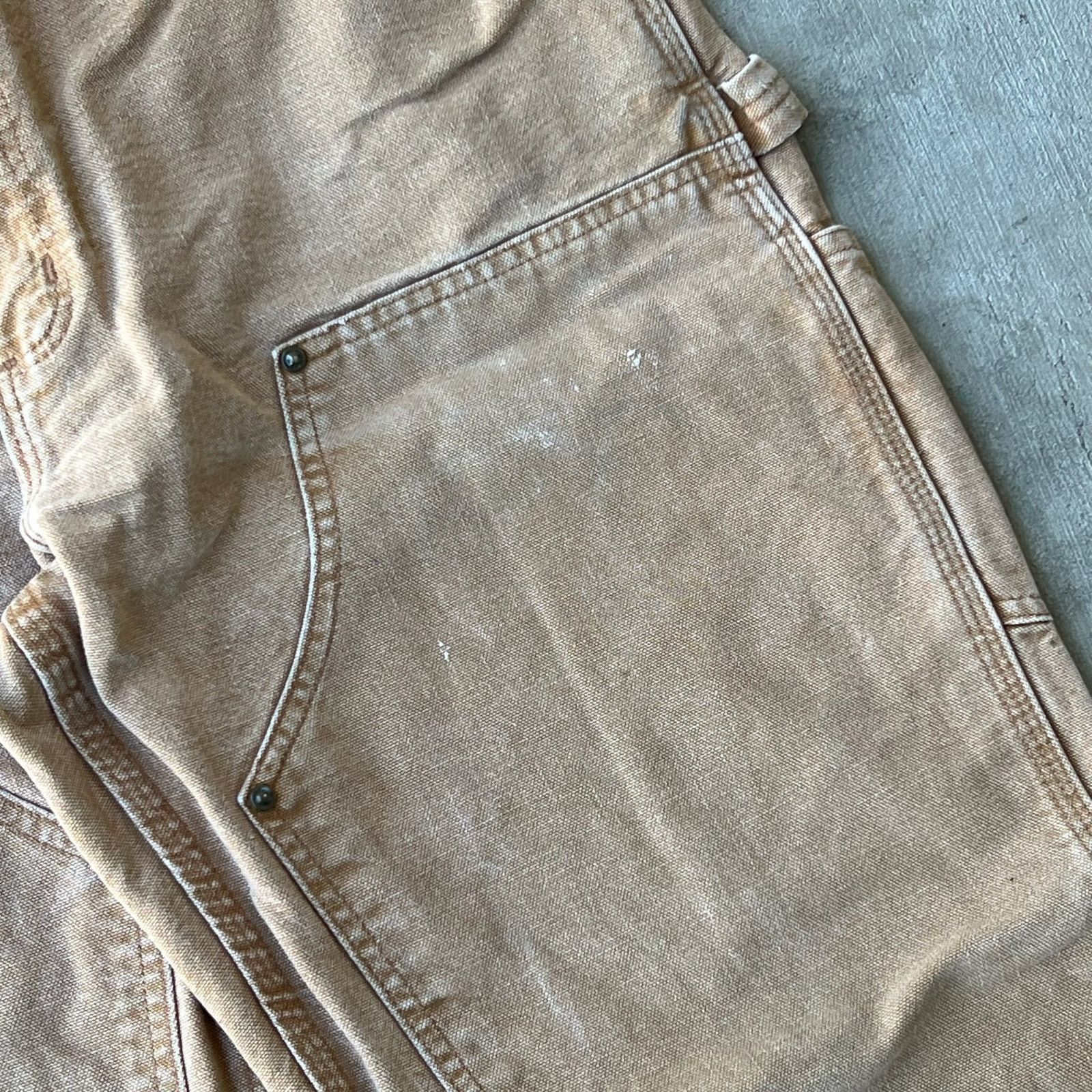 Carhartt × Vintage Carhartt brown double knee work wear carpenter pants Size US 33 - 3 Thumbnail