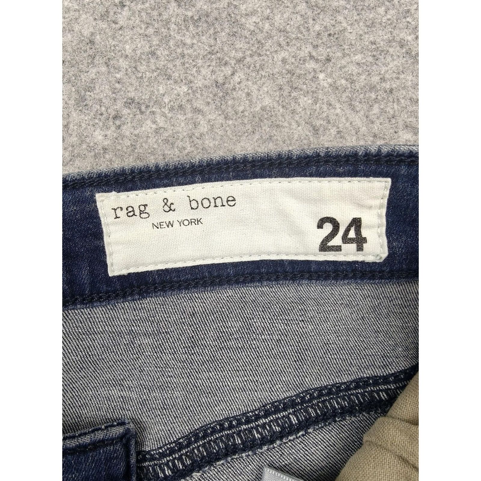 Rag & Bone Rag & Bone Cate Mid Rise Skinny Jeans Womens 24 Blue Medium Wash Denim 24x29 Jeans Women Size 42" / US 20 - 4 Thumbnail