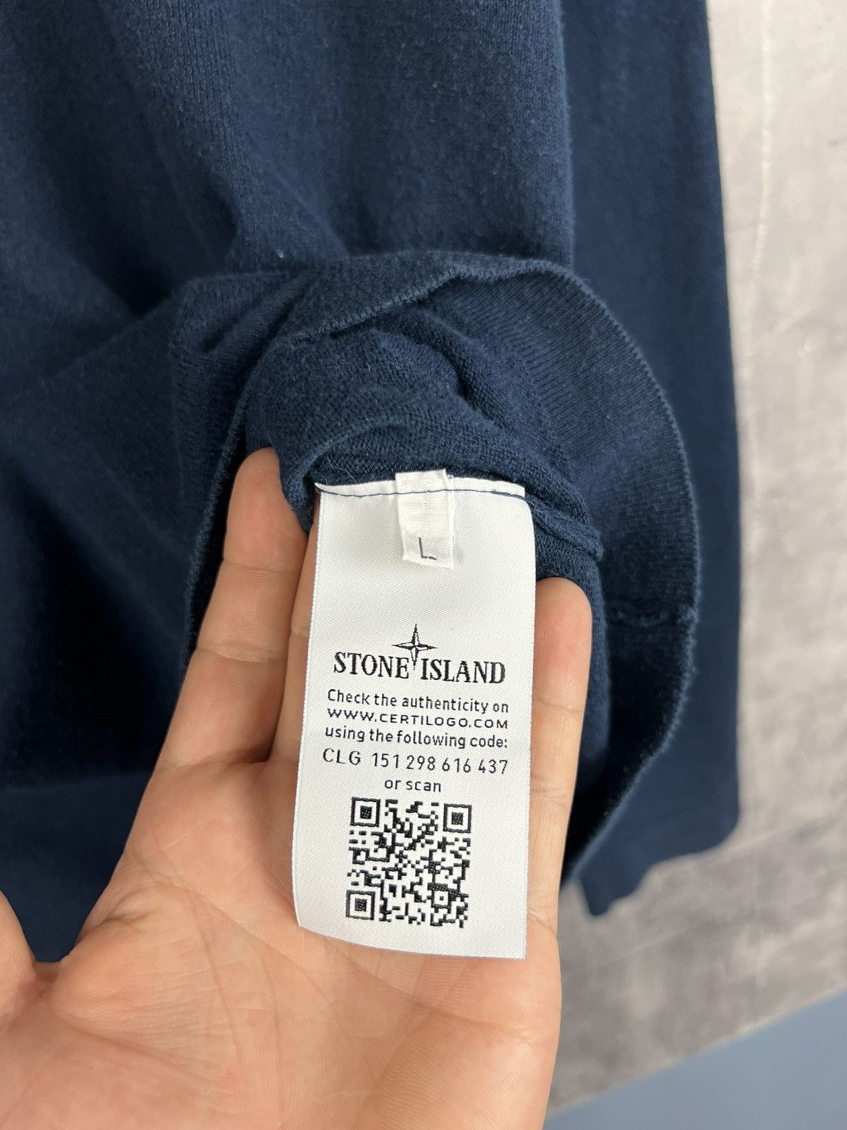 Stone Island Stone Island Men’s Long Sleeve Navy Size L Size US L / EU 52-54 / 3 - 6 Thumbnail