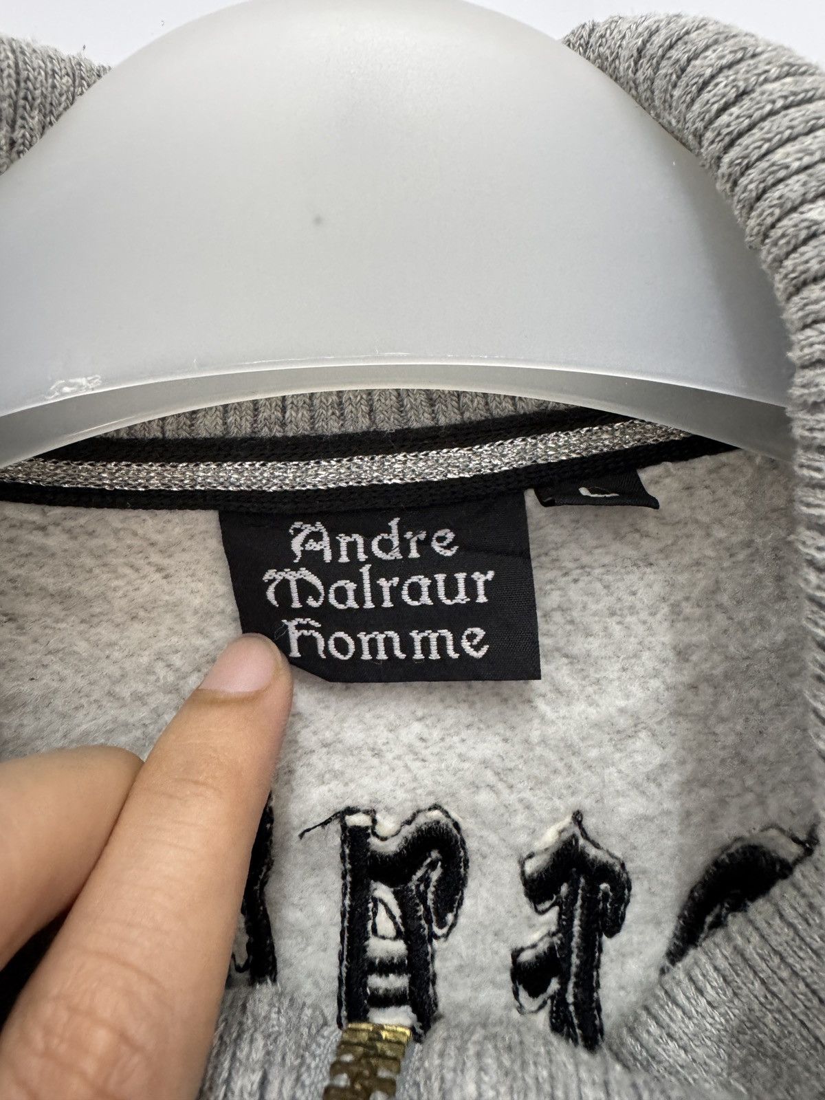 If Six Was Nine 🇯🇵 Japanese Gothic Andre Malraur Homme skull Hoodie Zipper Size US S / EU 44-46 / 1 - 4 Thumbnail