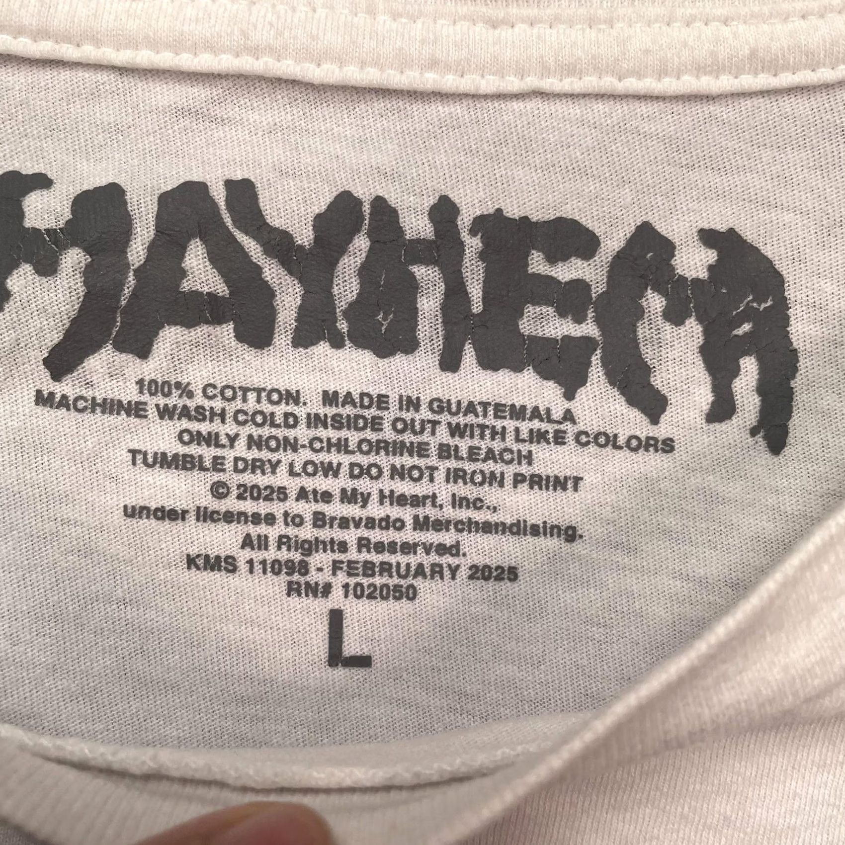 Vintage Mayhem Shirt Womens Large White Lady Gaga Shattered Portrait Graphic Tee T-Shirt Size L / US 10 / IT 46 - 3 Thumbnail