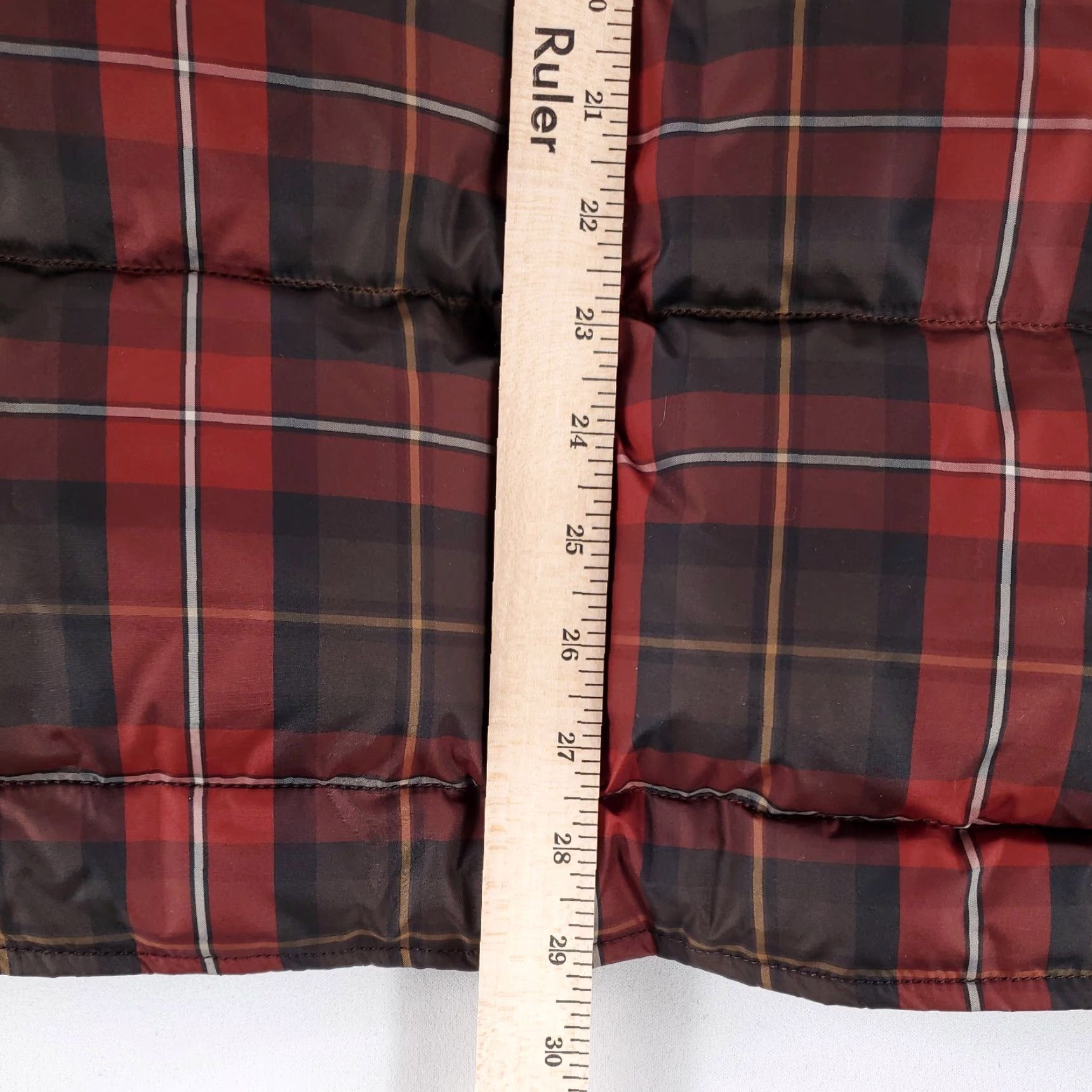 Lands' End Lands' End Full Snap Vest Jacket Goose Down Plaid Mens XL Multicolor Puffer Jacket Size US XL / EU 56 / 4 - 6 Thumbnail