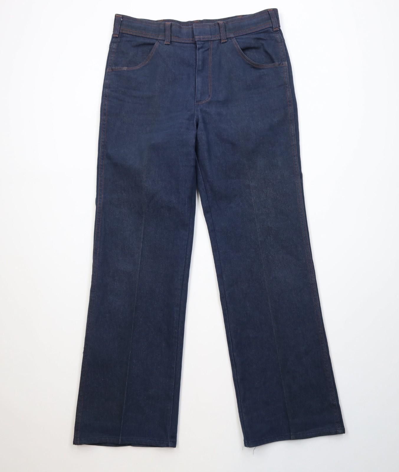 Vintage Vintage 70s Streetwear Wide Leg Denim Jeans Indigo USA Size US 32 / EU 48 - 1 Thumbnail