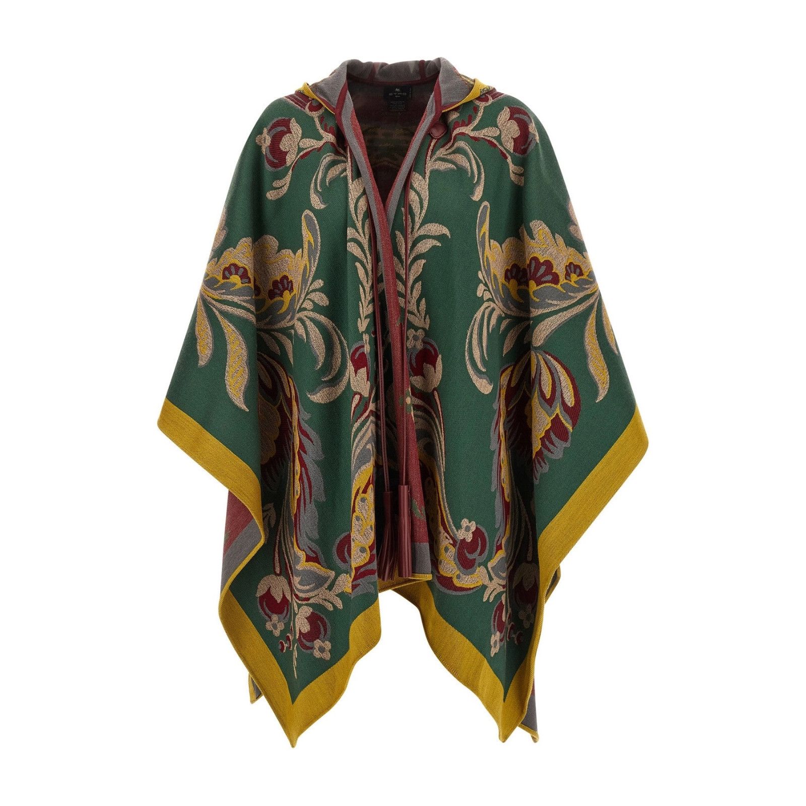 Etro ETRO Green Wool Cape Size ONE SIZE - 1 Thumbnail