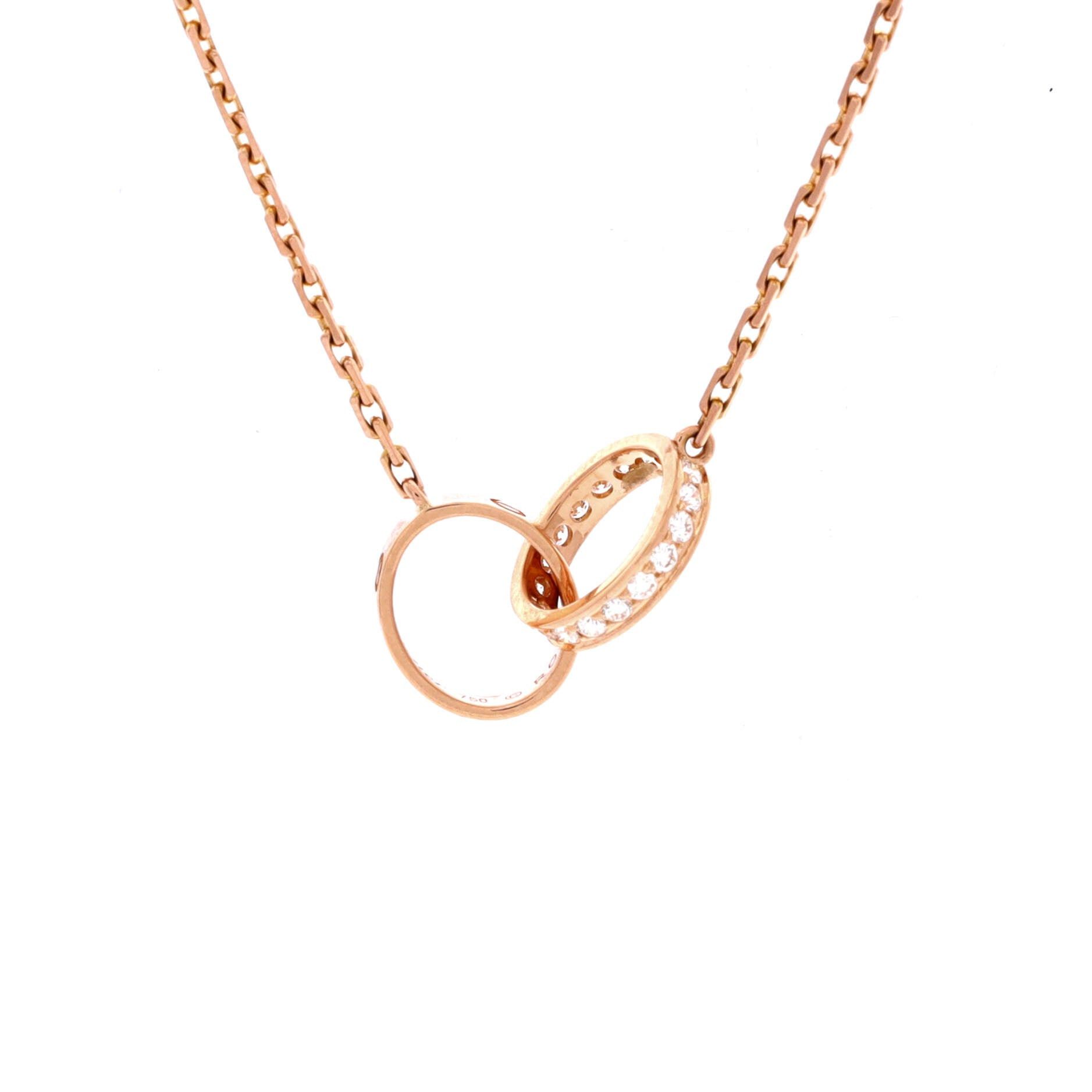 Cartier Love Interlocking Necklace Size ONE SIZE - 1 Thumbnail
