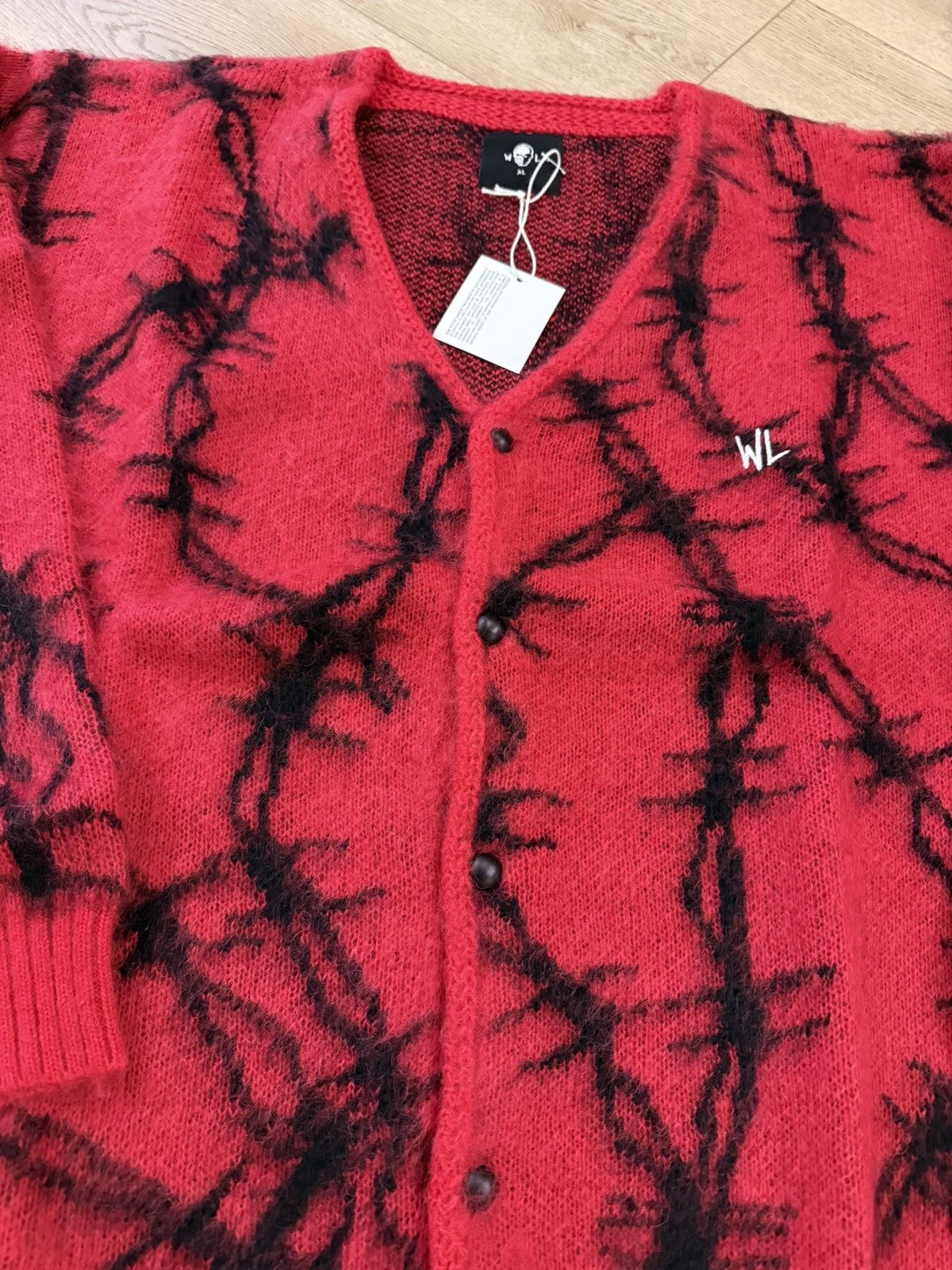 Warren Lotas Warren Lotas Barbed Wire Mohair Blend Cardigan Size XL Size US XL / EU 56 / 4 - 2 Thumbnail