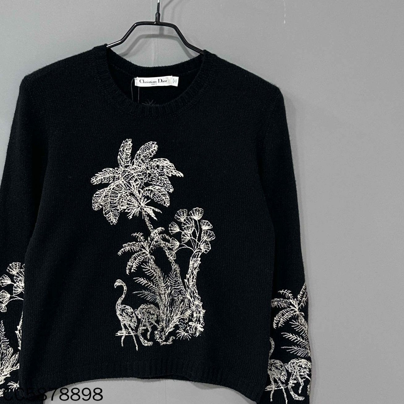 Dior Dior Knit Embroidered White Sweater XS Women Size XS / US 0-2 / IT 36-38 - 1 Thumbnail
