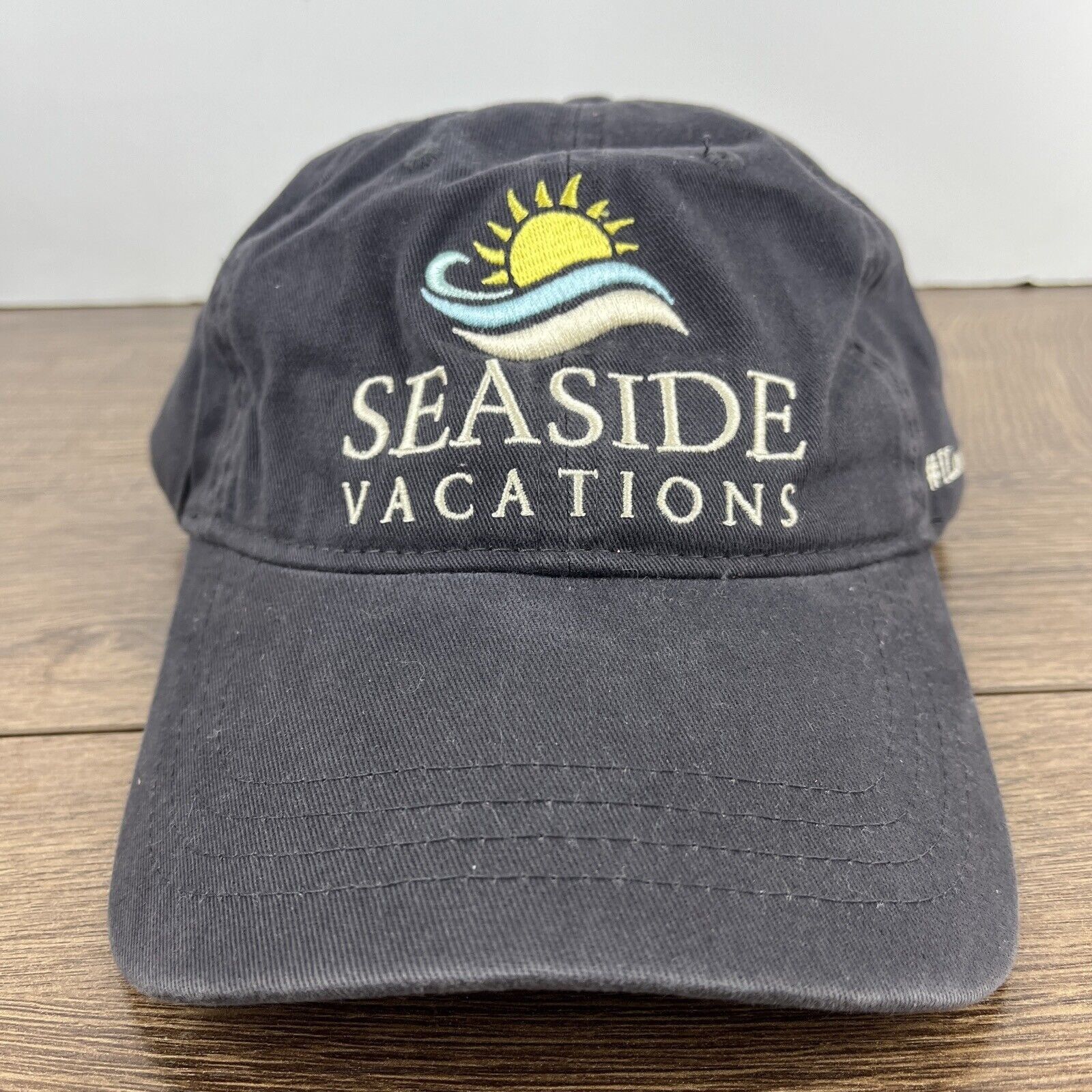 Other Seaside Vacations Hat Sea Side Hat Gray Hat Adjustable Adult Size ONE SIZE - 3 Thumbnail