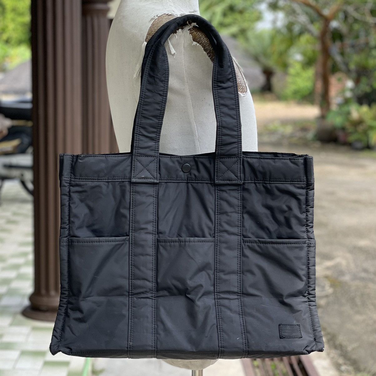 Head Porter × Japanese Brand × Porter Distressed Head Porter X Black Beauty Nylon Black Tote Size ONE SIZE - 2 Thumbnail