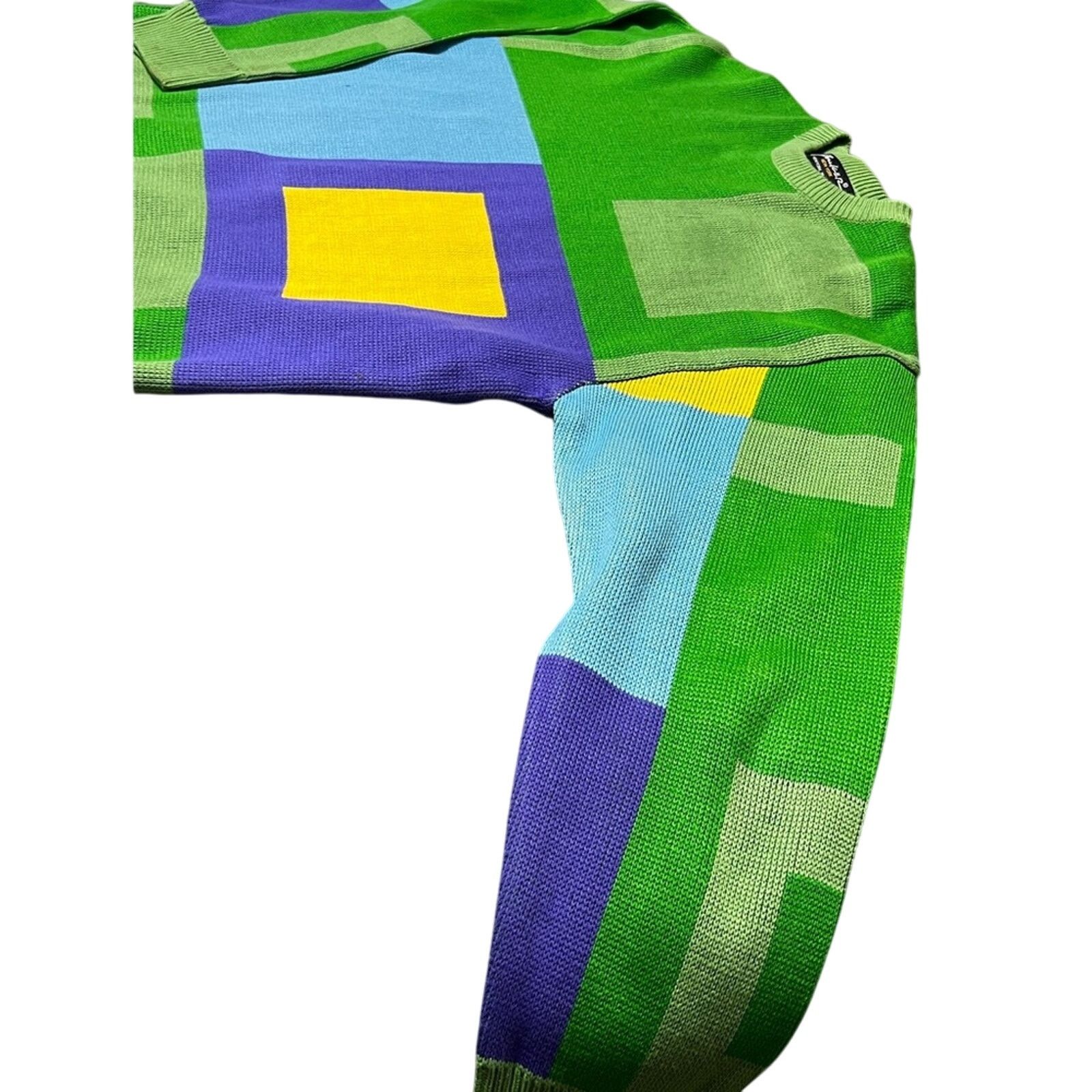 Buckler Vintage Bucker NY Sweater Pullover Stretch 80s Biggie Coogi Size US L / EU 52-54 / 3 - 4 Thumbnail