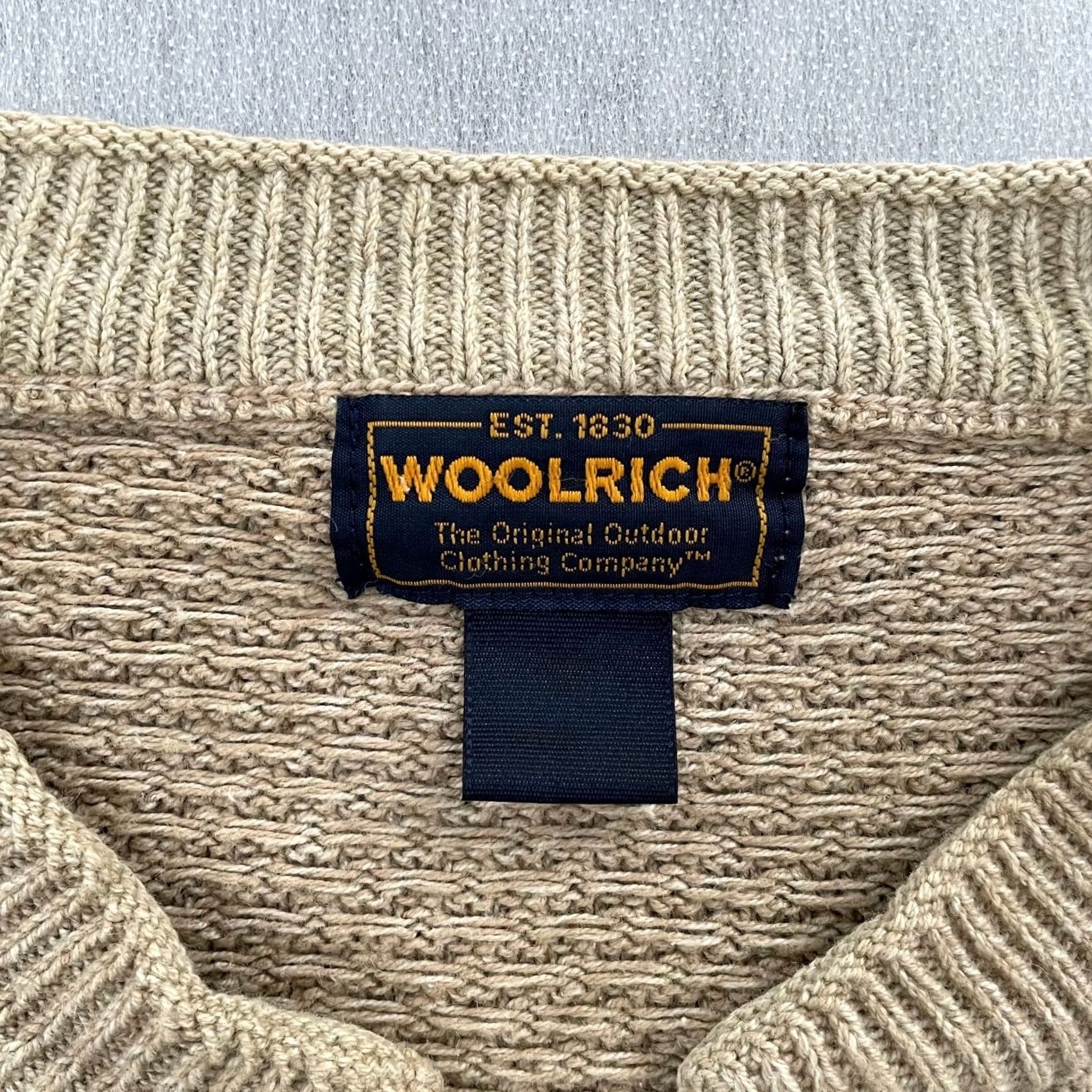 Vintage VINTAGE Woolrich Sweater Mens 2XL Brown Heavy Knit Button Size US XXL / EU 58 / 5 - 4 Thumbnail