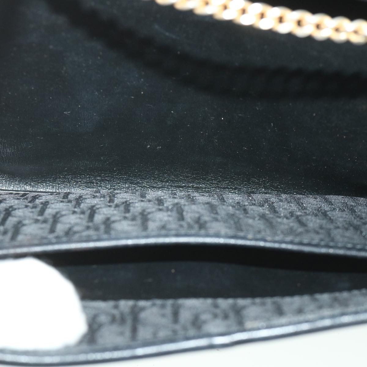 Dior DIOR Trotter Canvas Chain Shoulder Bag Black Size ONE SIZE - 12 Thumbnail