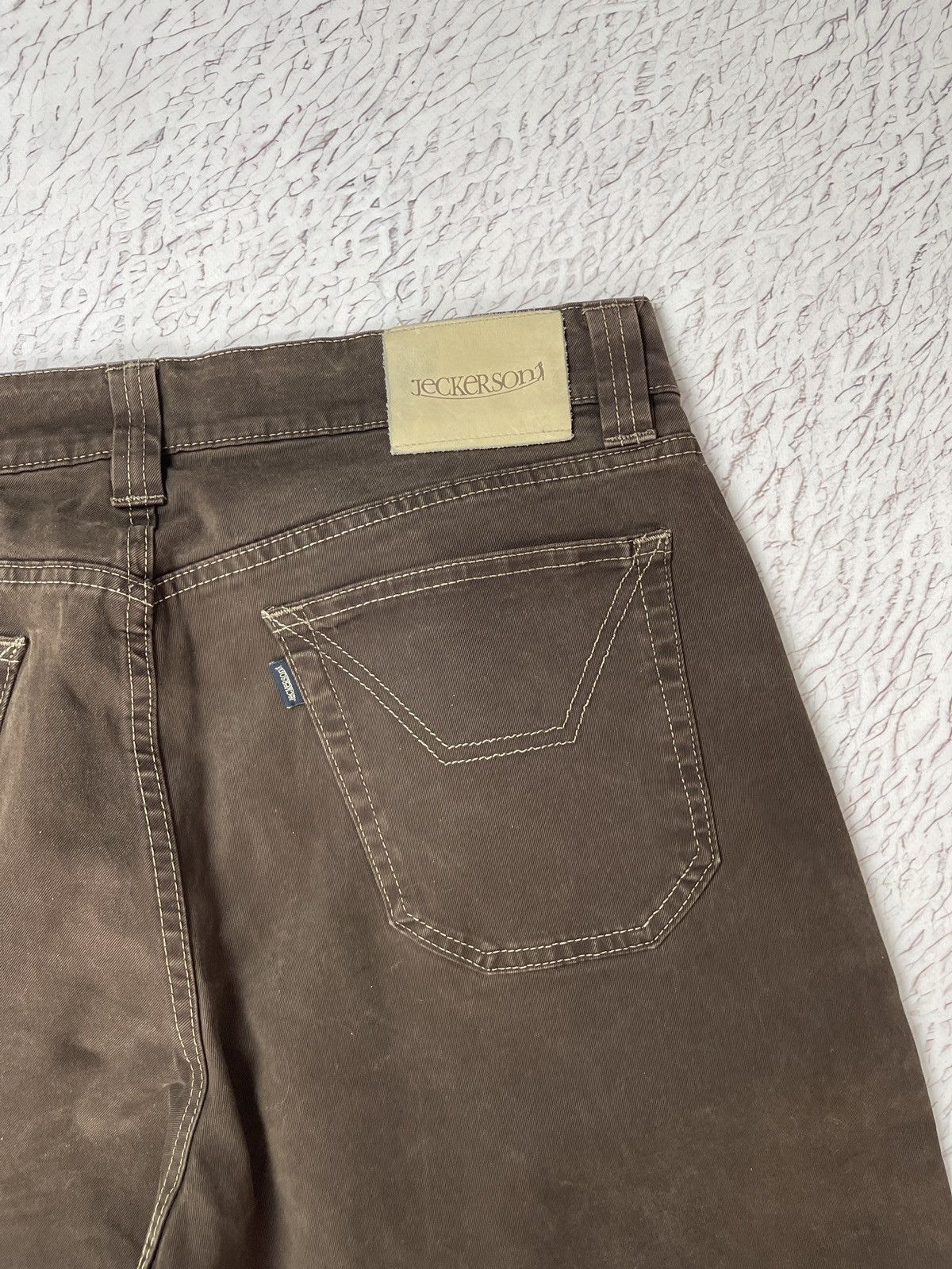 Jeckerson Jeckerson vintage brown smart casual denim pants Size US 34 / EU 50 - 22 Thumbnail