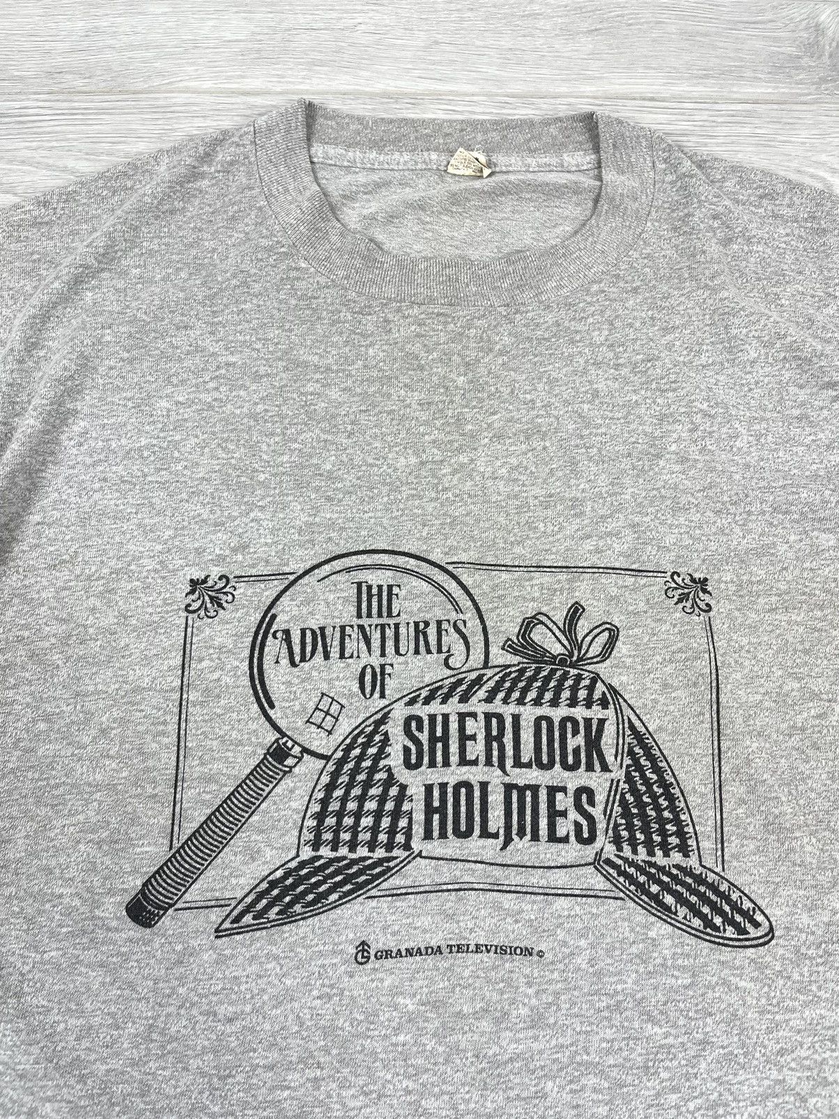 Vintage The Adventures Of Sherlock Holmes Vintage 90s T Shirt Size US L / EU 52-54 / 3 - 3 Thumbnail