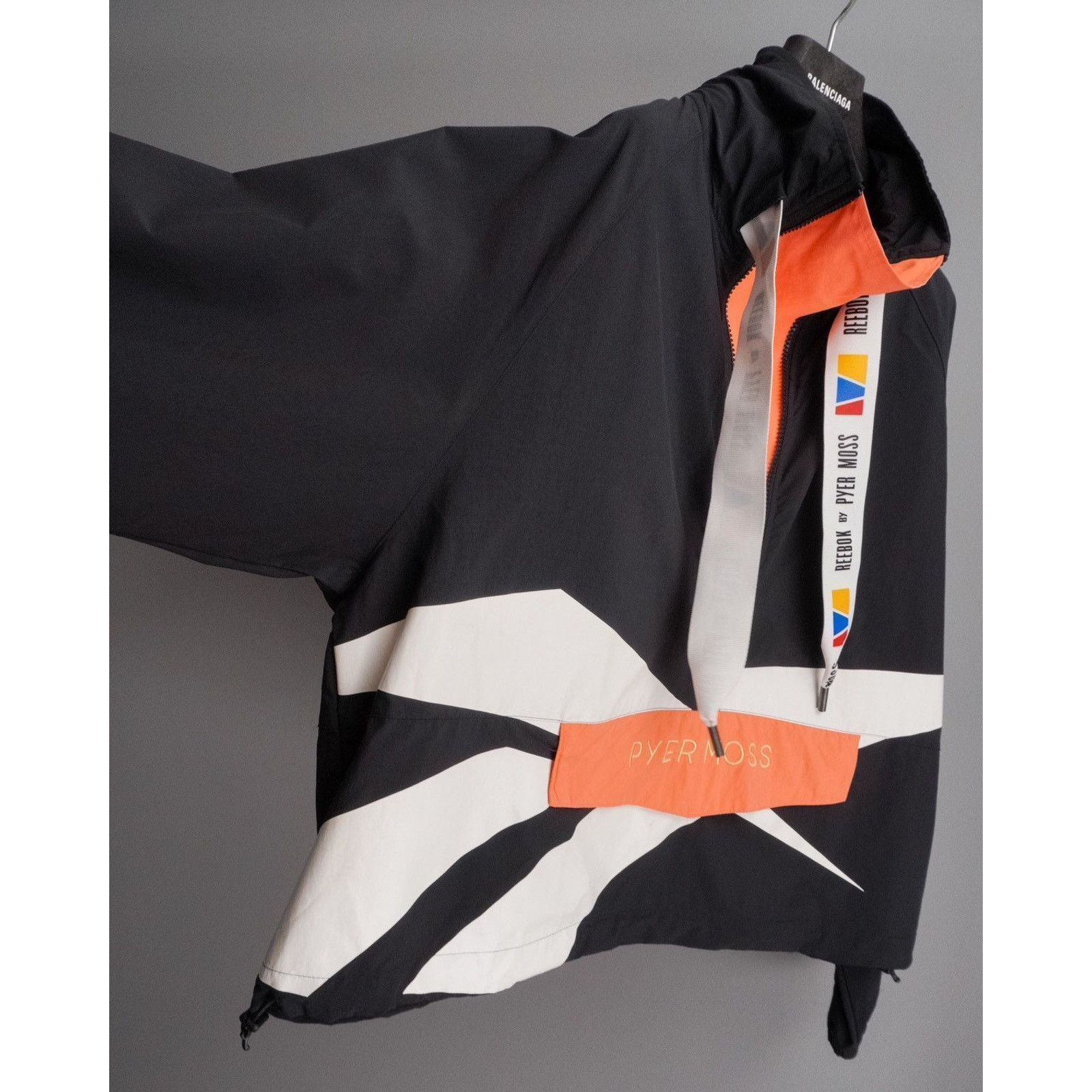 Pyer Moss × Reebok Reebok pyer moss black oversized windbreaker zip jacket Size US M / EU 48-50 / 2 - 9 Thumbnail
