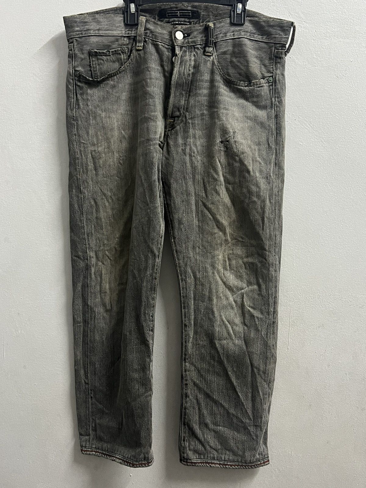 Stone Island Stone Island Very Rare kurabo denims faded black Size US 33 - 2 Thumbnail