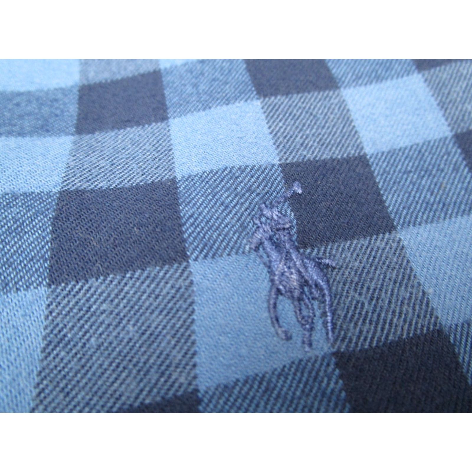 Ralph Lauren Ralph Lauren Shirt Mens XL Blue Flannel Button Up Performance Blue Pony Size US XL / EU 56 / 4 - 3 Thumbnail