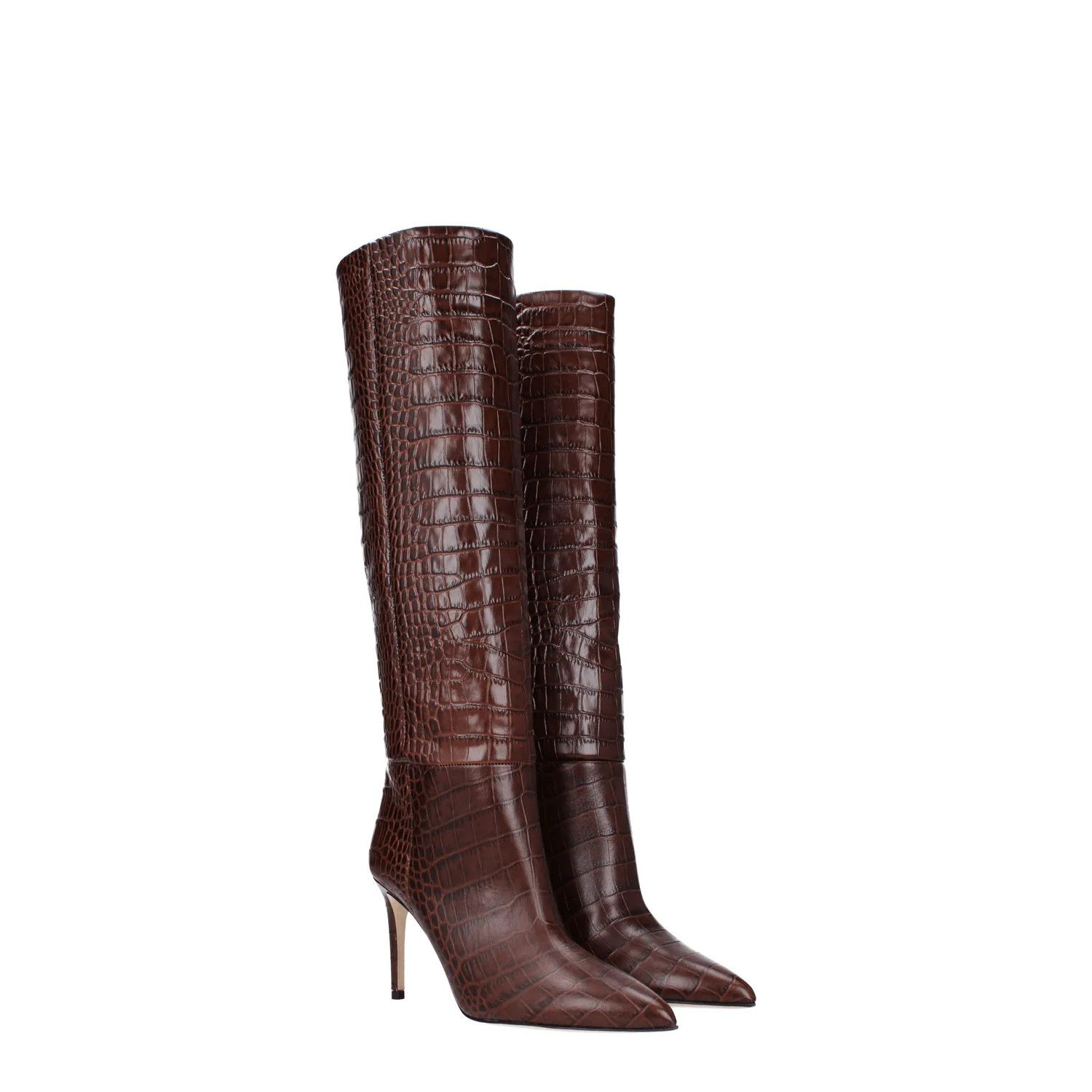 Paris Texas ob1o1e1124 Leather Boots in Chocolate Brown Size US 6 / IT 36 - 2 Thumbnail