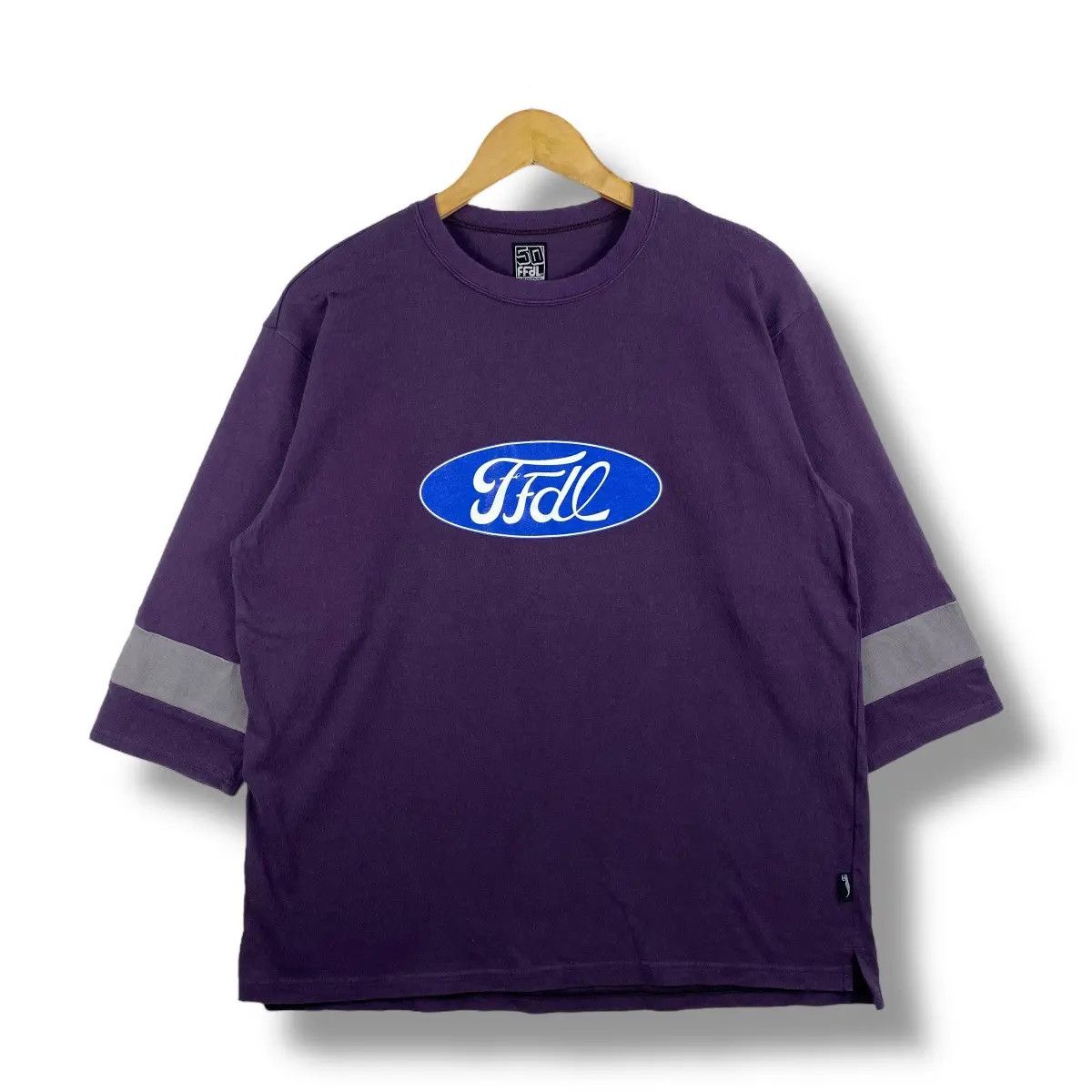 Japanese Brand FFDL Contrast Wear 3/4 Sleeve Ford Graphic Tee Shirt Medium Size US M / EU 48-50 / 2 - 1 Thumbnail