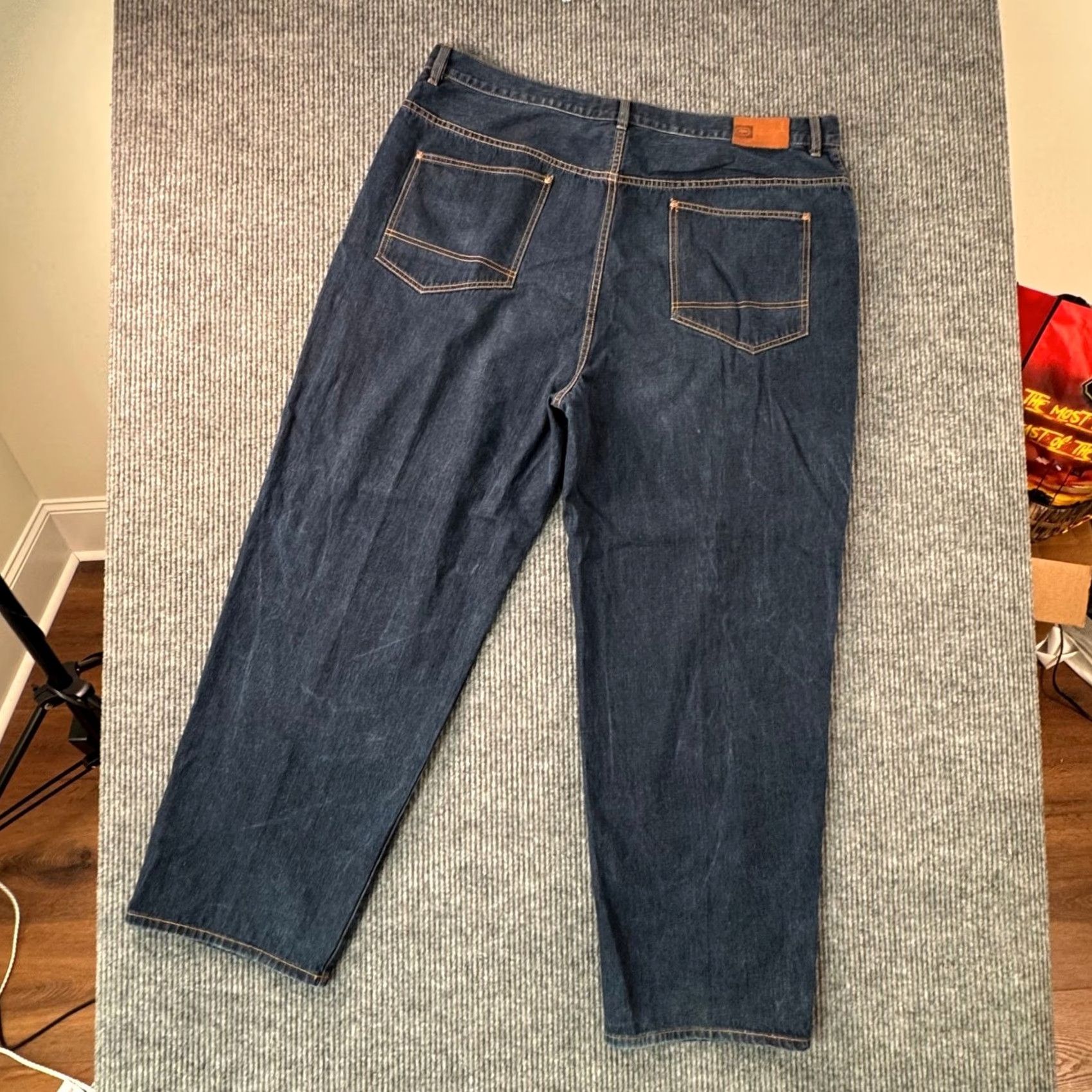Ecko Unltd. VTG Ecko Unltd Jeans Foundry Straight Leg Baggy 44B Mens 1990s Denim Five-Pocket Blues Menswear Size US 44 / EU 60 - 7 Thumbnail