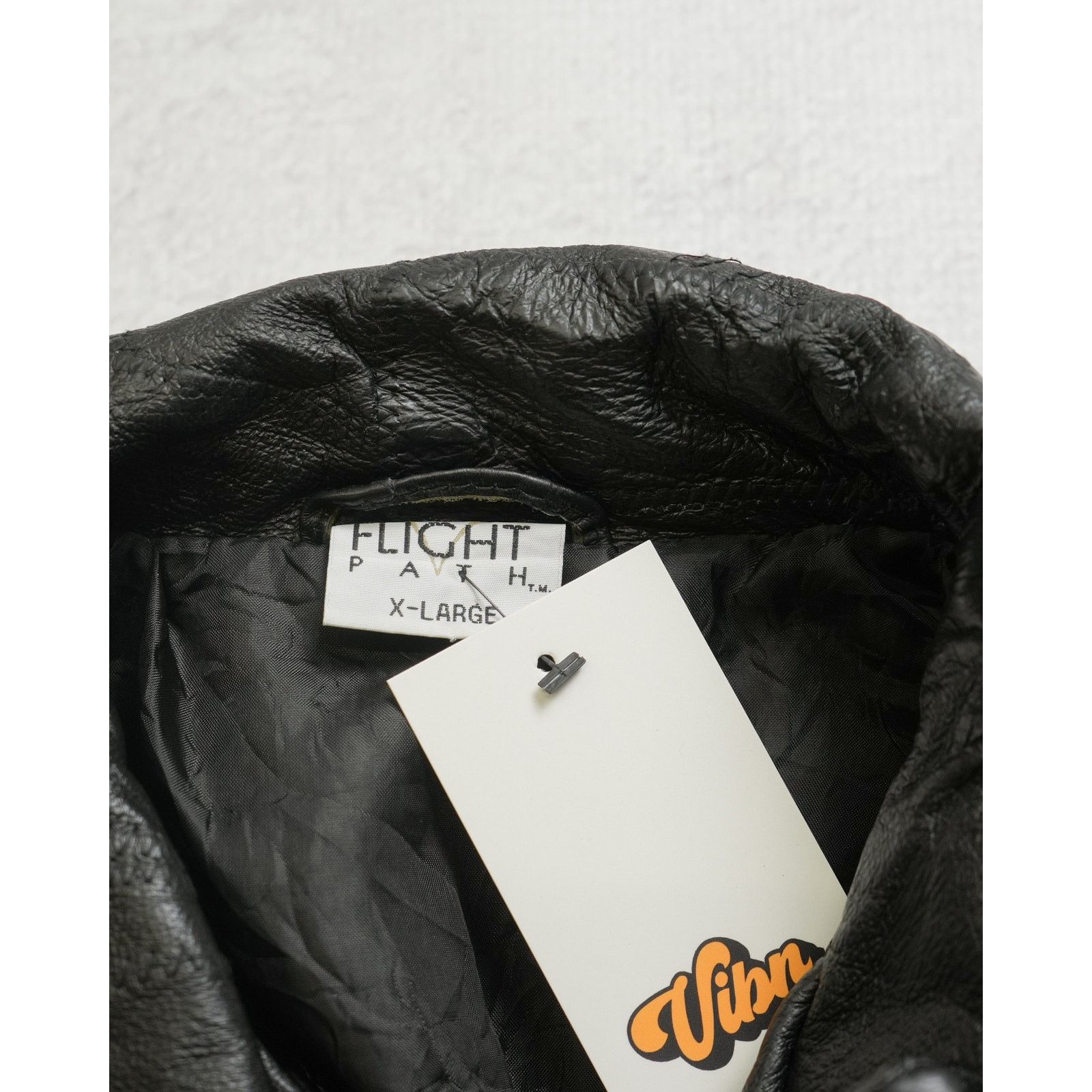 The Unbranded Brand Vintage 90s Flight Path Black Leather Jacket - Men's XL Size US XL / EU 56 / 4 - 3 Thumbnail