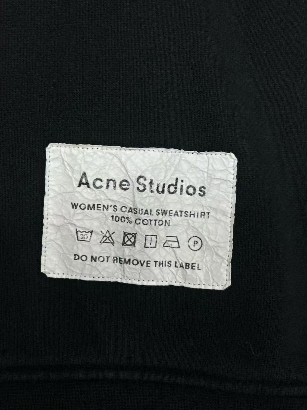 Acne Studios Acne Studios Black Crewneck Pullover Sweatshirt Size US S / EU 44-46 / 1 - 5 Thumbnail