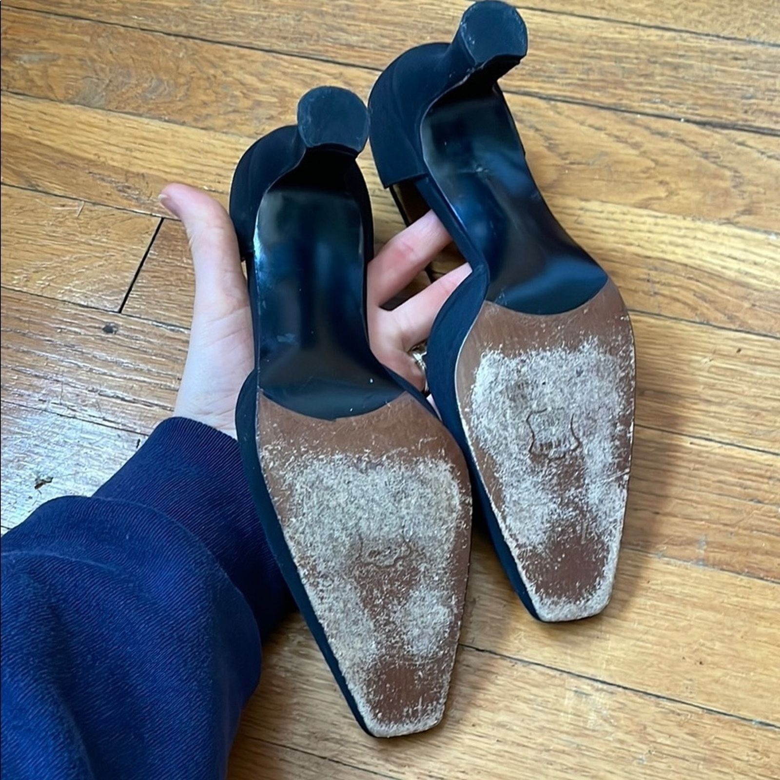 Stuart Weitzman Vintage 2” Stuart Weitzman Black Heels with d'Orsay Style Size US 8.5 / IT 38.5 - 3 Thumbnail