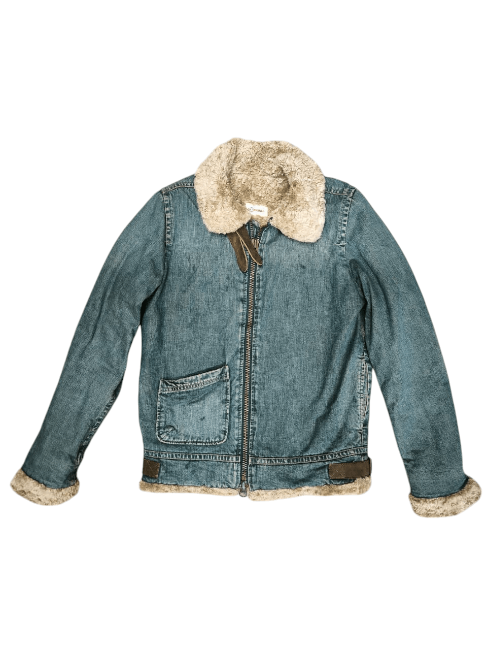 Johnbull Vintage John Bull Kojima Japan Distress Denim jacket Fur Size US M / EU 48-50 / 2 - 3 Thumbnail