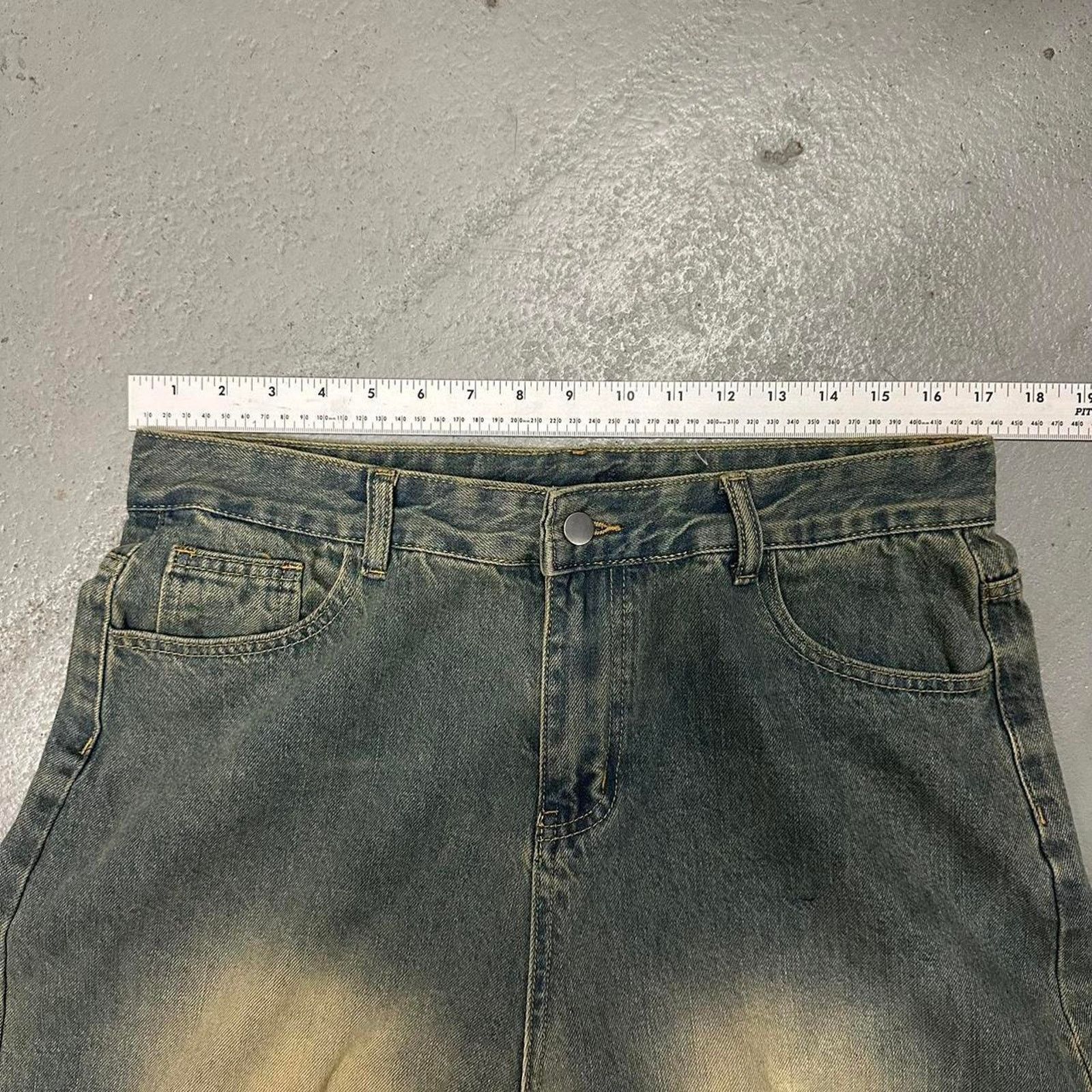Vintage BLUE FADED WIDE LEG BAGGY DENIM 28 WAIST Size US 28 / EU 44 - 6 Thumbnail
