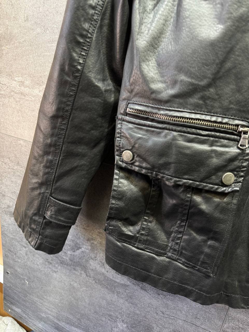 Other Barneys Originals Men's Multipocket Black Leather Jackets Size US XL / EU 56 / 4 - 22 Thumbnail