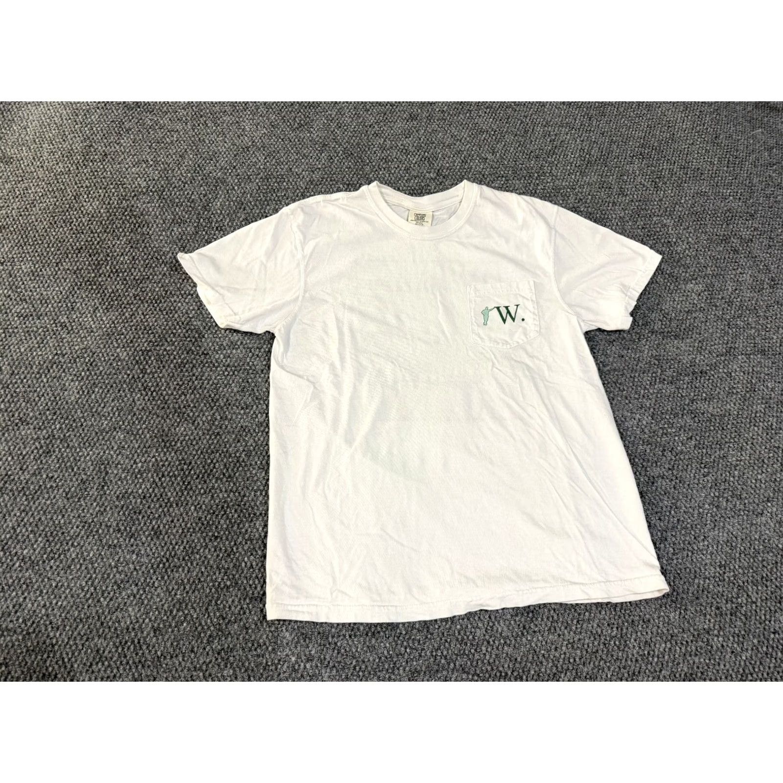 Comfort Colors Comfort Colors Mens Short Sleeve T-Shirt White Logo College William Graphic M Crew Neck Cotton Knit Heavyweight All Seasons Regular Fit Size US M / EU 48-50 / 2 - 2 Thumbnail