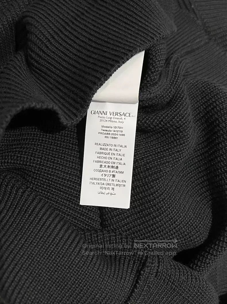 Versace Versace Medusa embroidered wool crew neck sweater Size US M / EU 48-50 / 2 - 8 Thumbnail