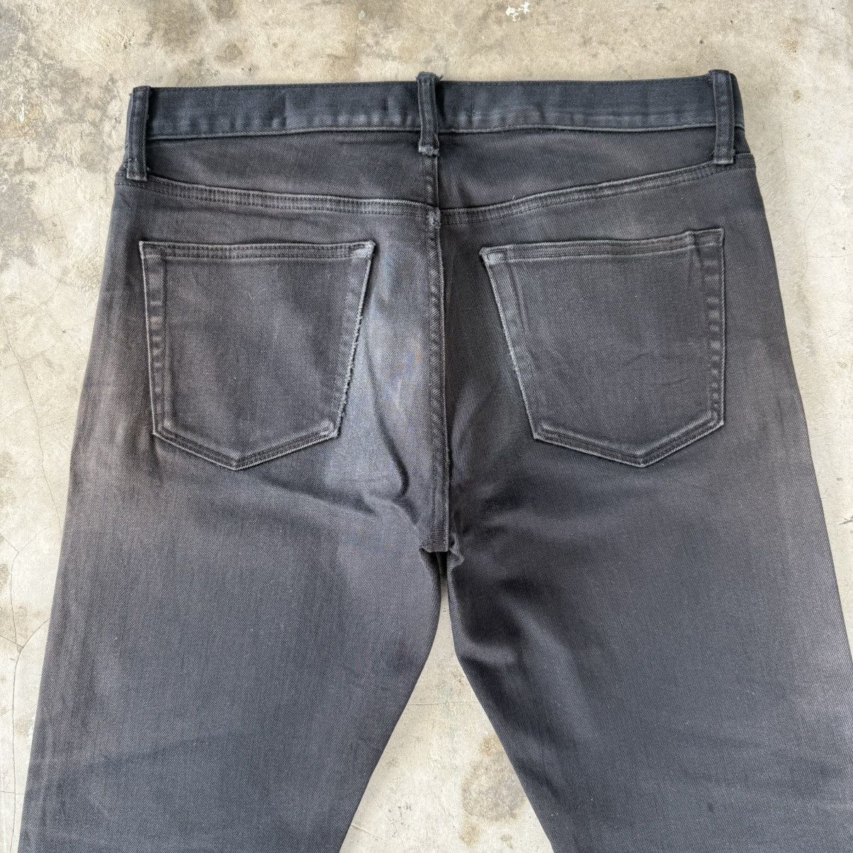 All Blacks W33 Vintage Japanese Brand Selvedge Slim Fit Black Denim Size US 33 - 11 Thumbnail