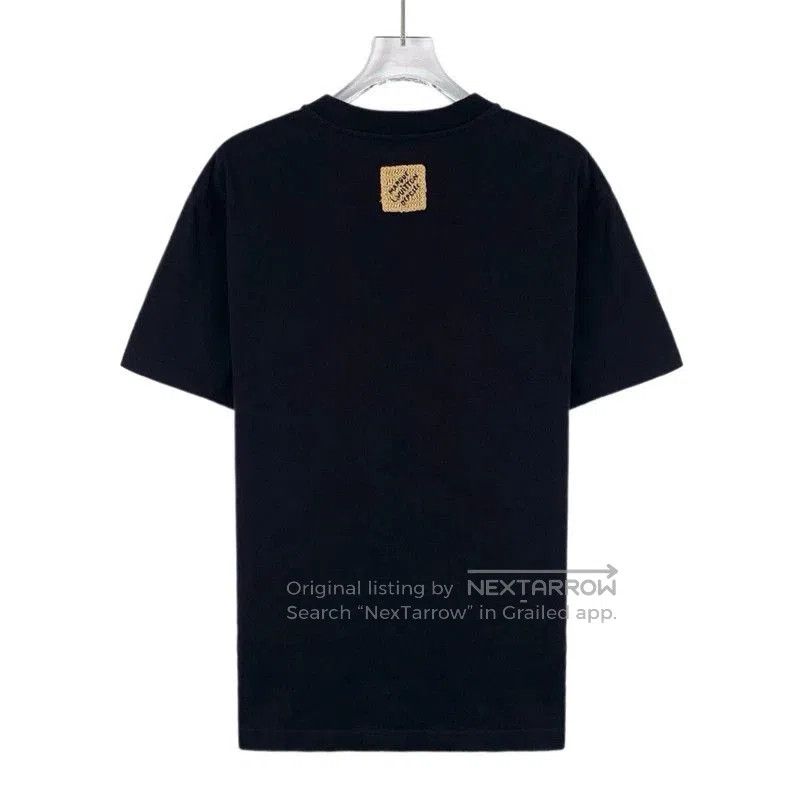 Louis Vuitton Louis Vuitton Black Logo Embroidered T. Size US S / EU 44-46 / 1 - 2 Thumbnail